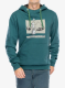 Mikina s kapucí E9 Hood - green/lake