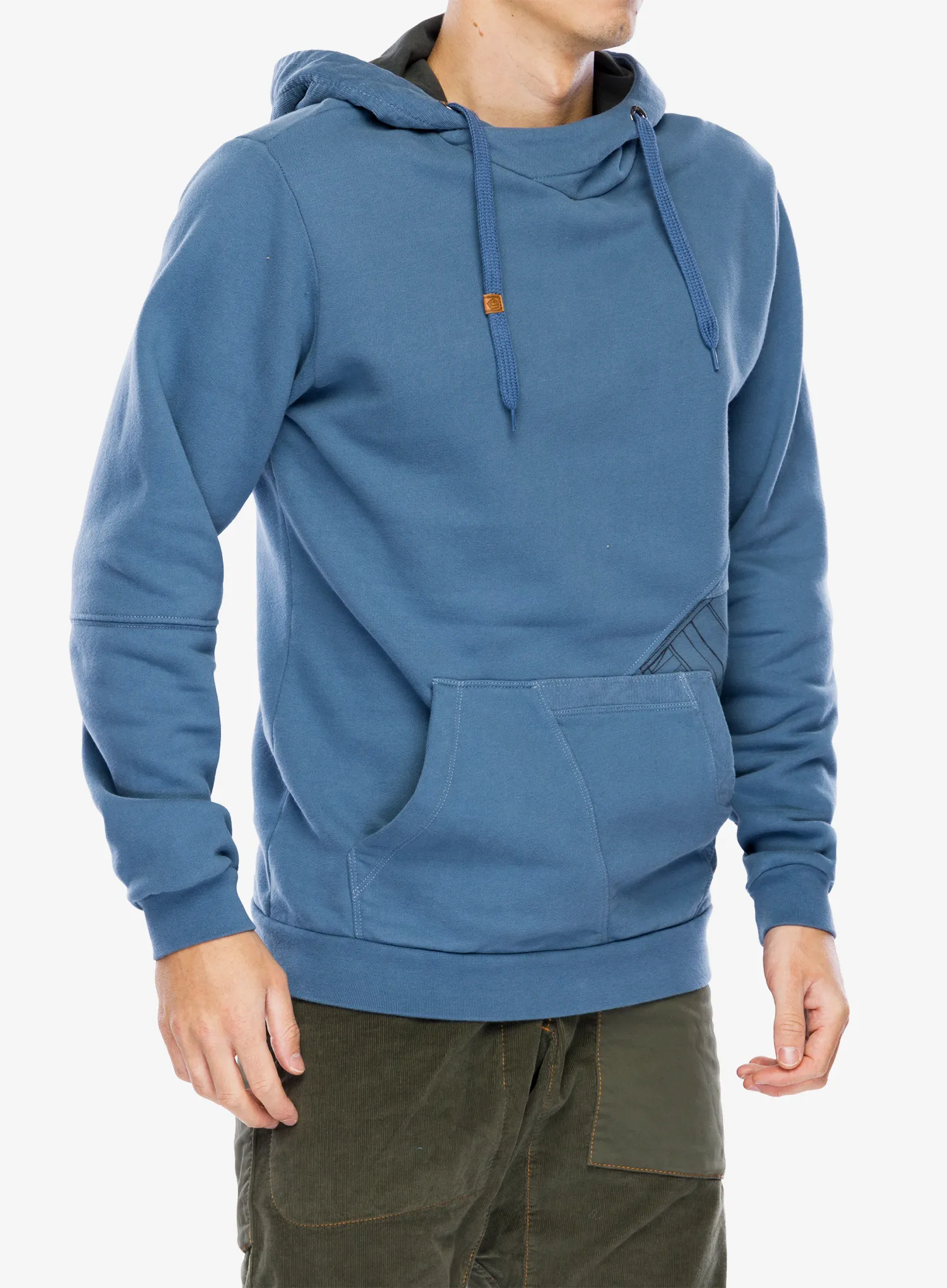 Mikina s kapucí E9 Neon 2.2 - steel/blue