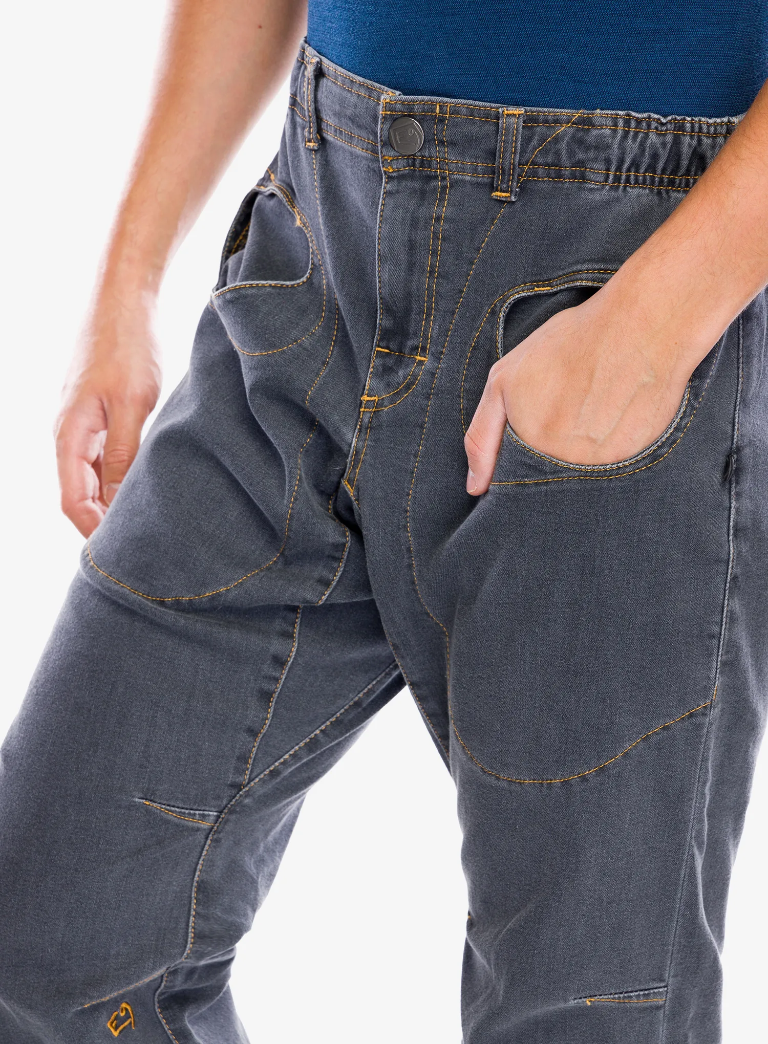 Lezecké kalhoty E9 Rondo Denim 2.3 - grey
