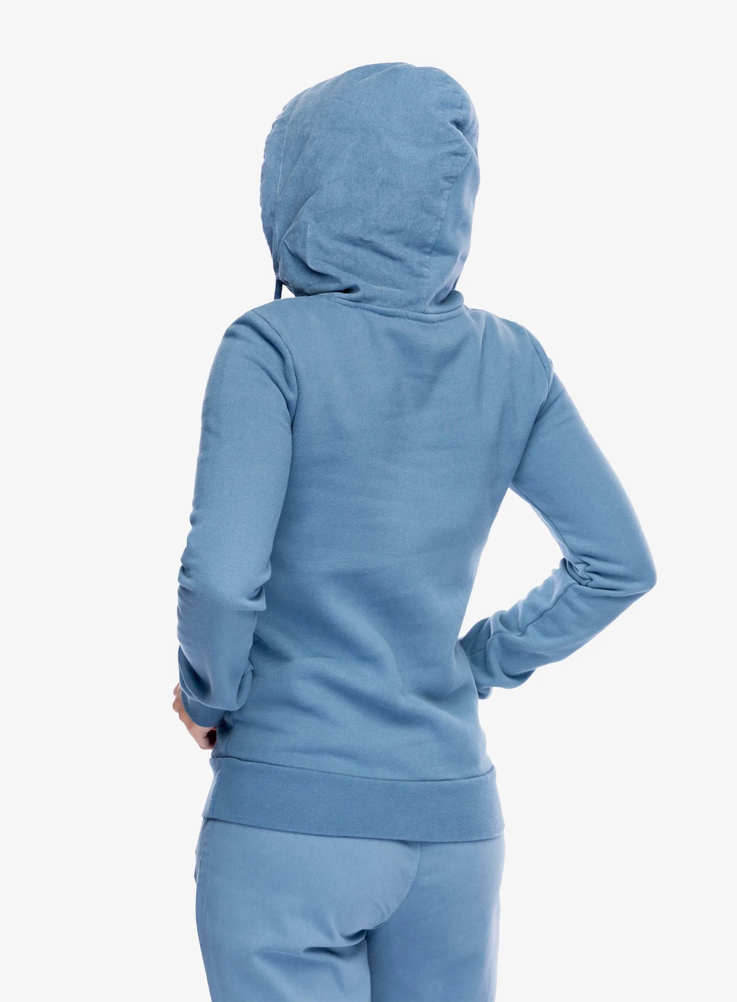 Mikina s kapucí E9 Sula - steel/blue