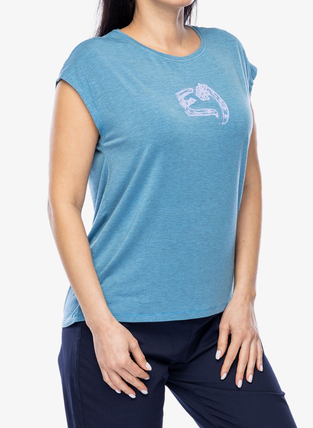 Dámské lezecké triko E9 Tilde2.4 - greek blue