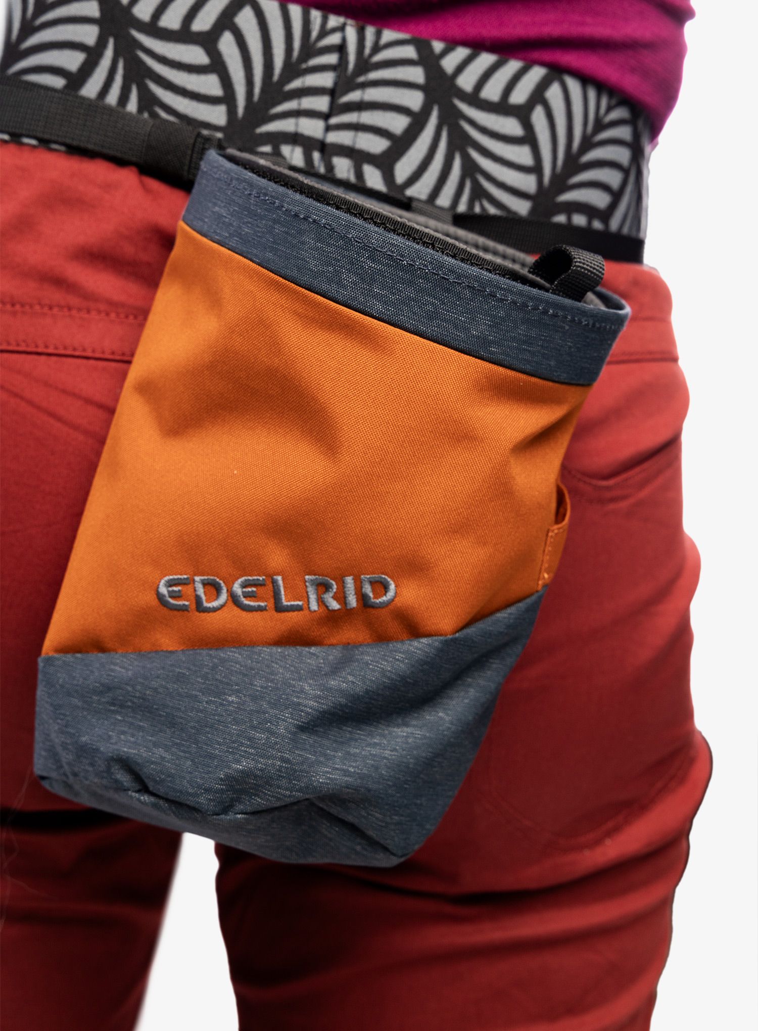 Pytlík na magnézium  Edelrid Chalk Bag Splitter Twist - safran