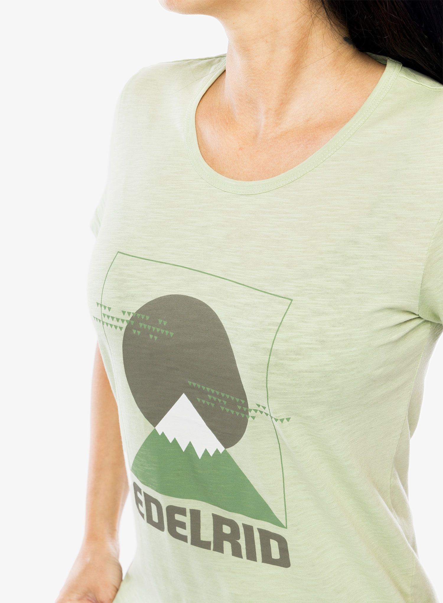 Bavlněné tričko dámské Edelrid Highball Wo T-Shirt V - mint