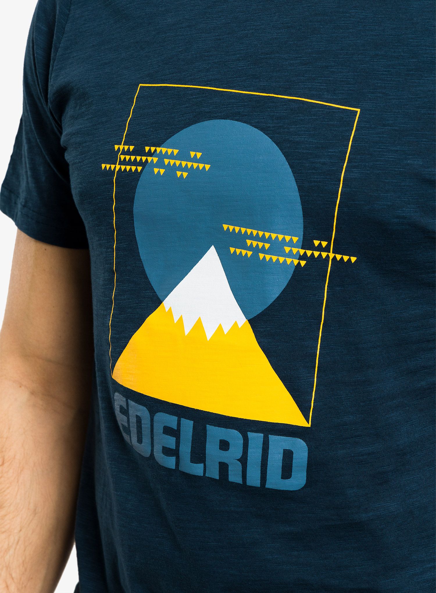 Bavlněné tričko pánské Edelrid Me Highball T-Shirt IV - blueberry