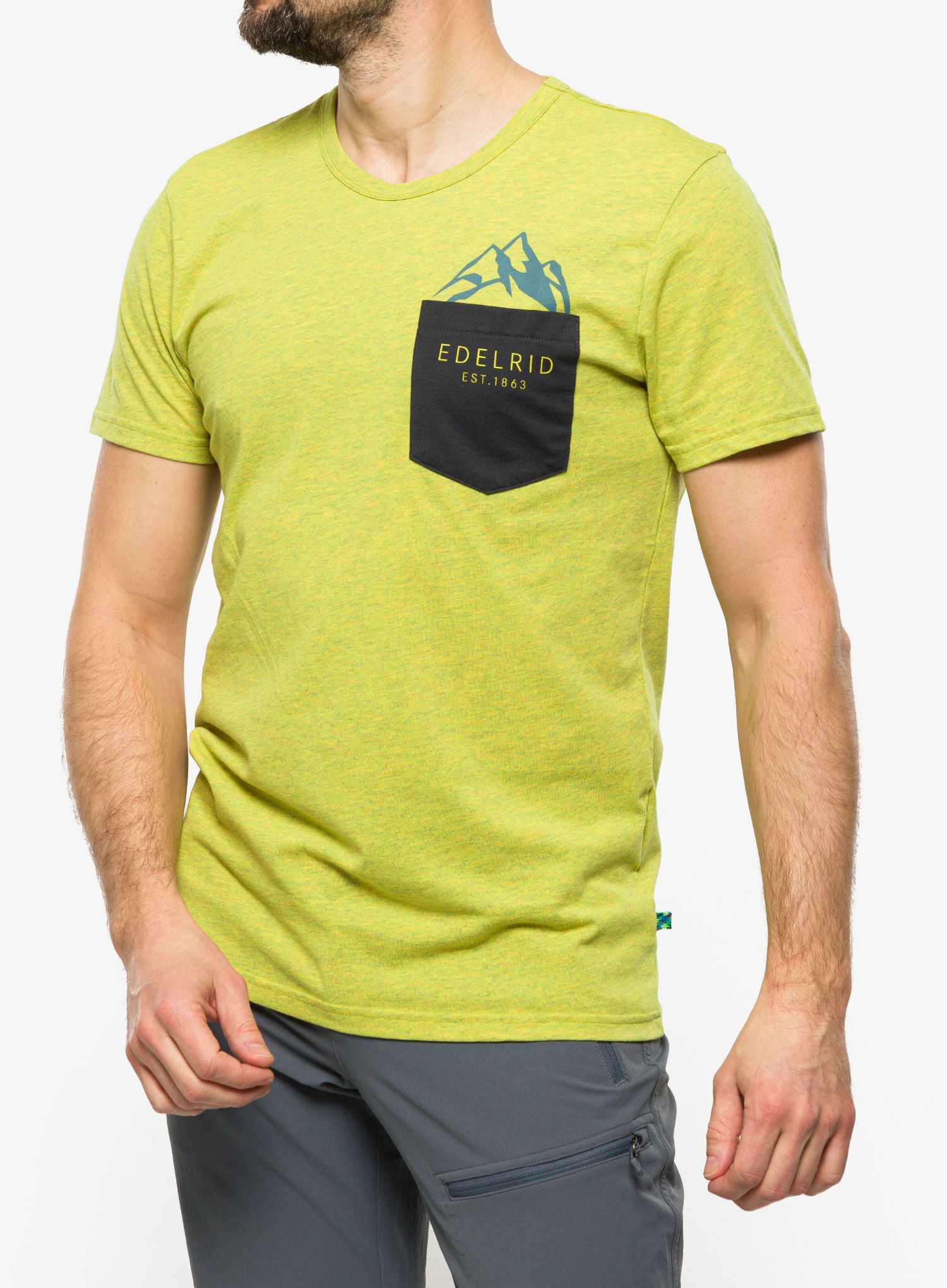 Bavlněné tričko Edelrid Onset T-Shirt - wasabi