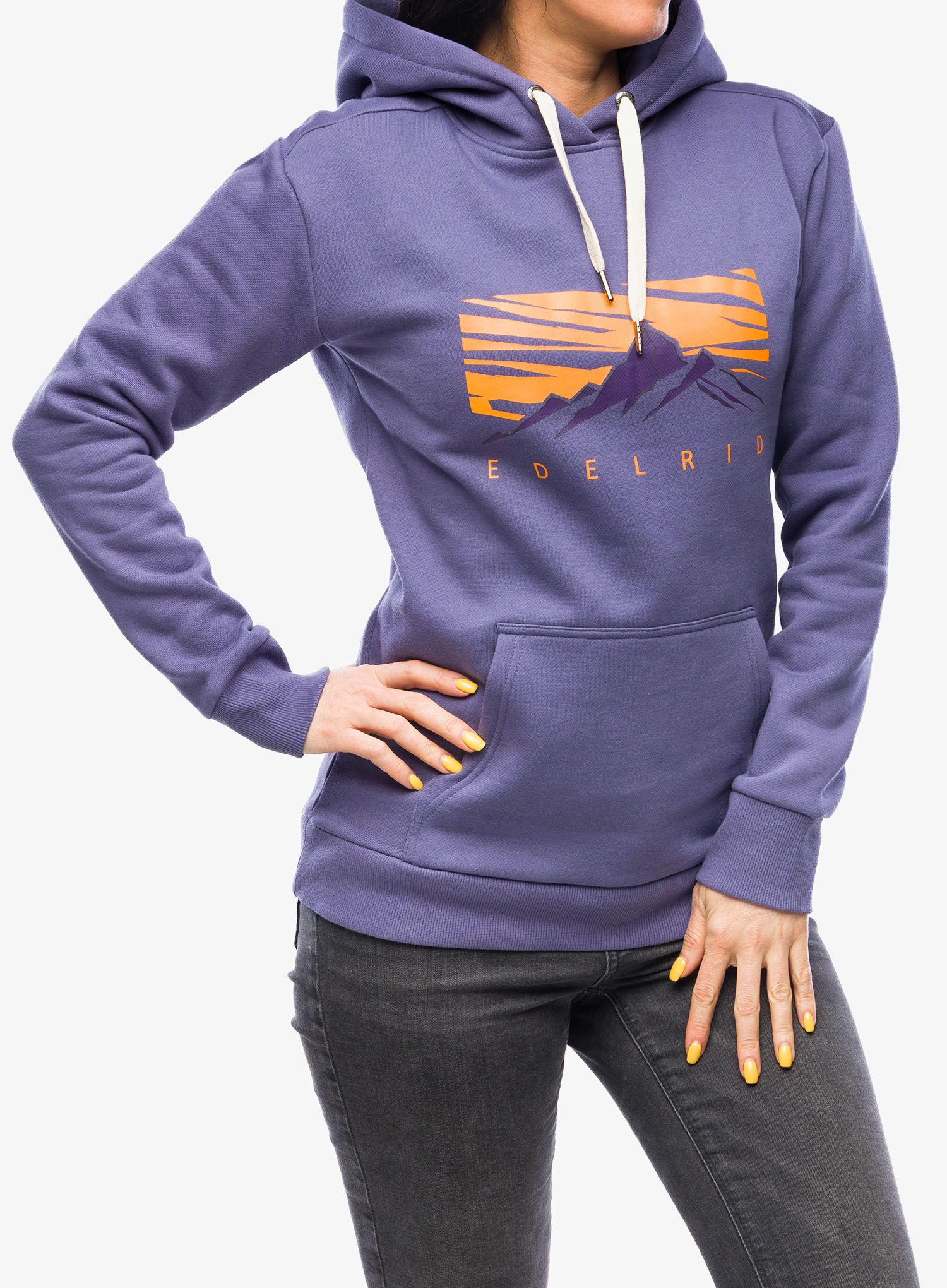 Dámská mikina s kapucí Edelrid Spotter Hoody IV - lilac