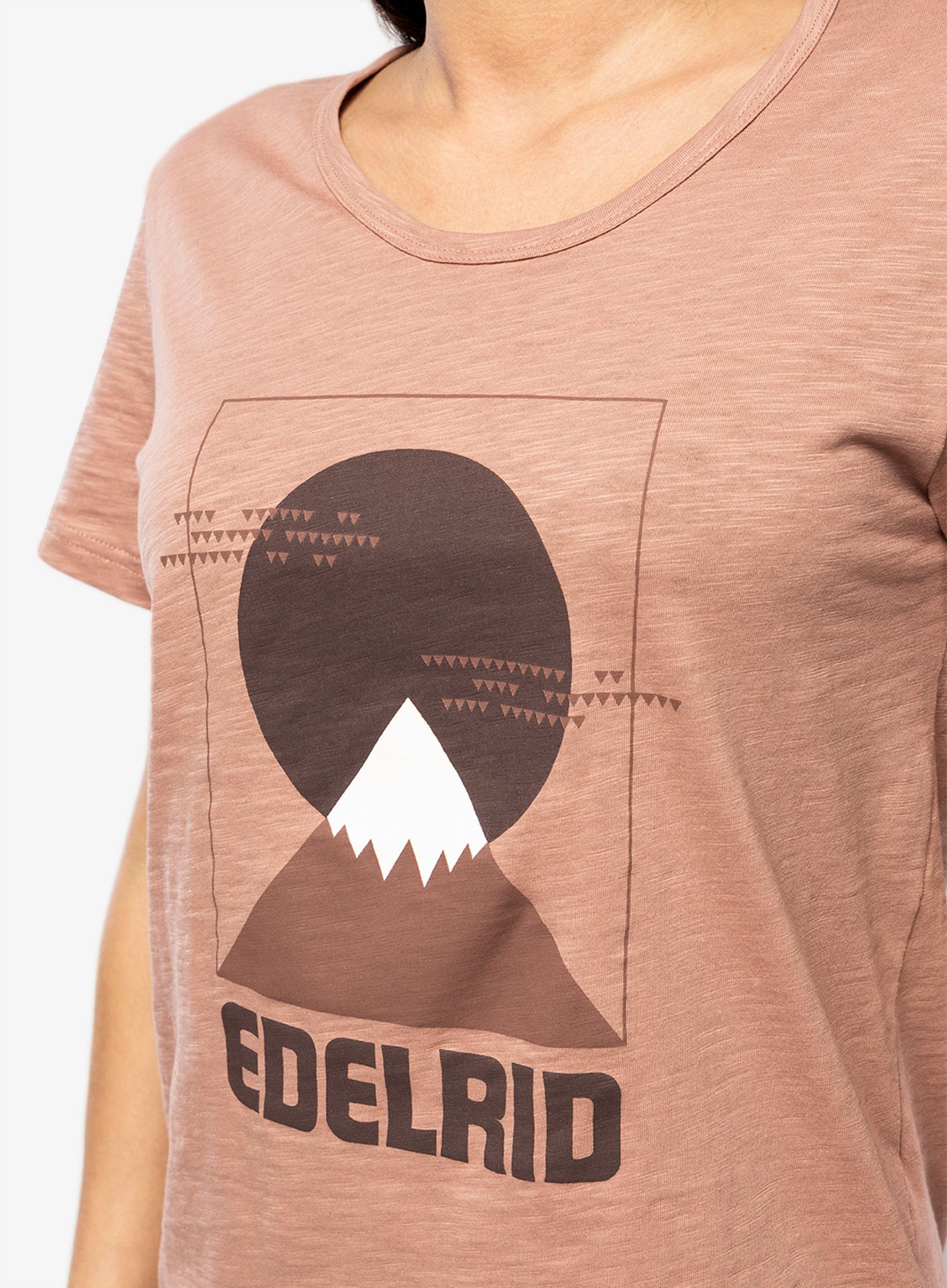 Bavlněné tričko dámské Edelrid Wo Highball T-Shirt V - mineral