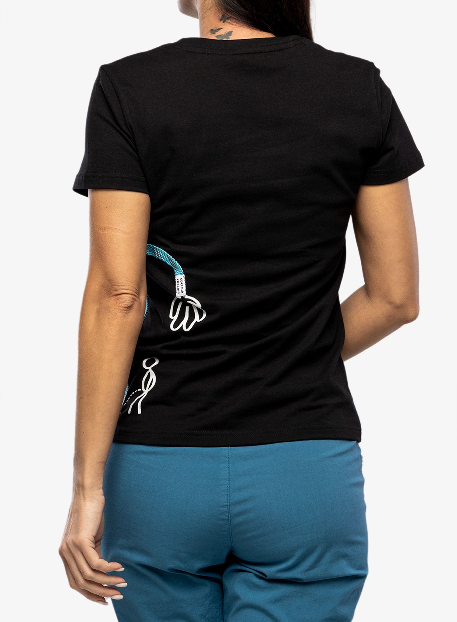 Bavlněné tričko dámské Edelrid Wo Rope T-Shirt II - flower