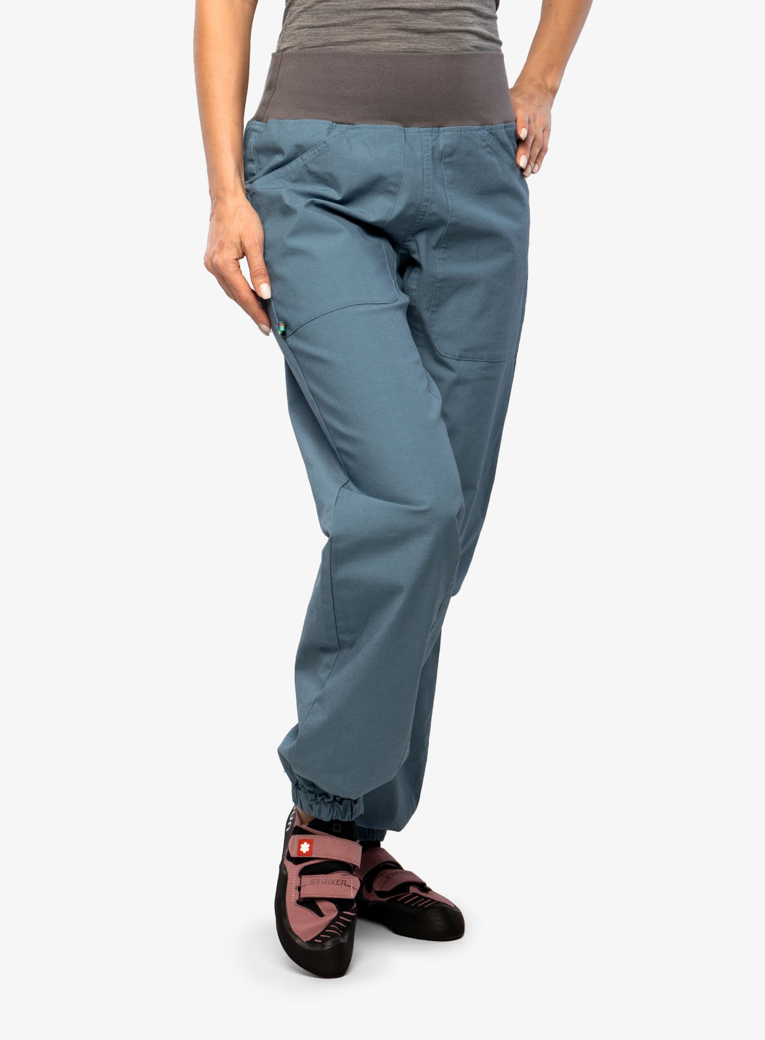 Lezecké kalhoty dámské Edelrid Wo Sansara Pants III - bluegrey