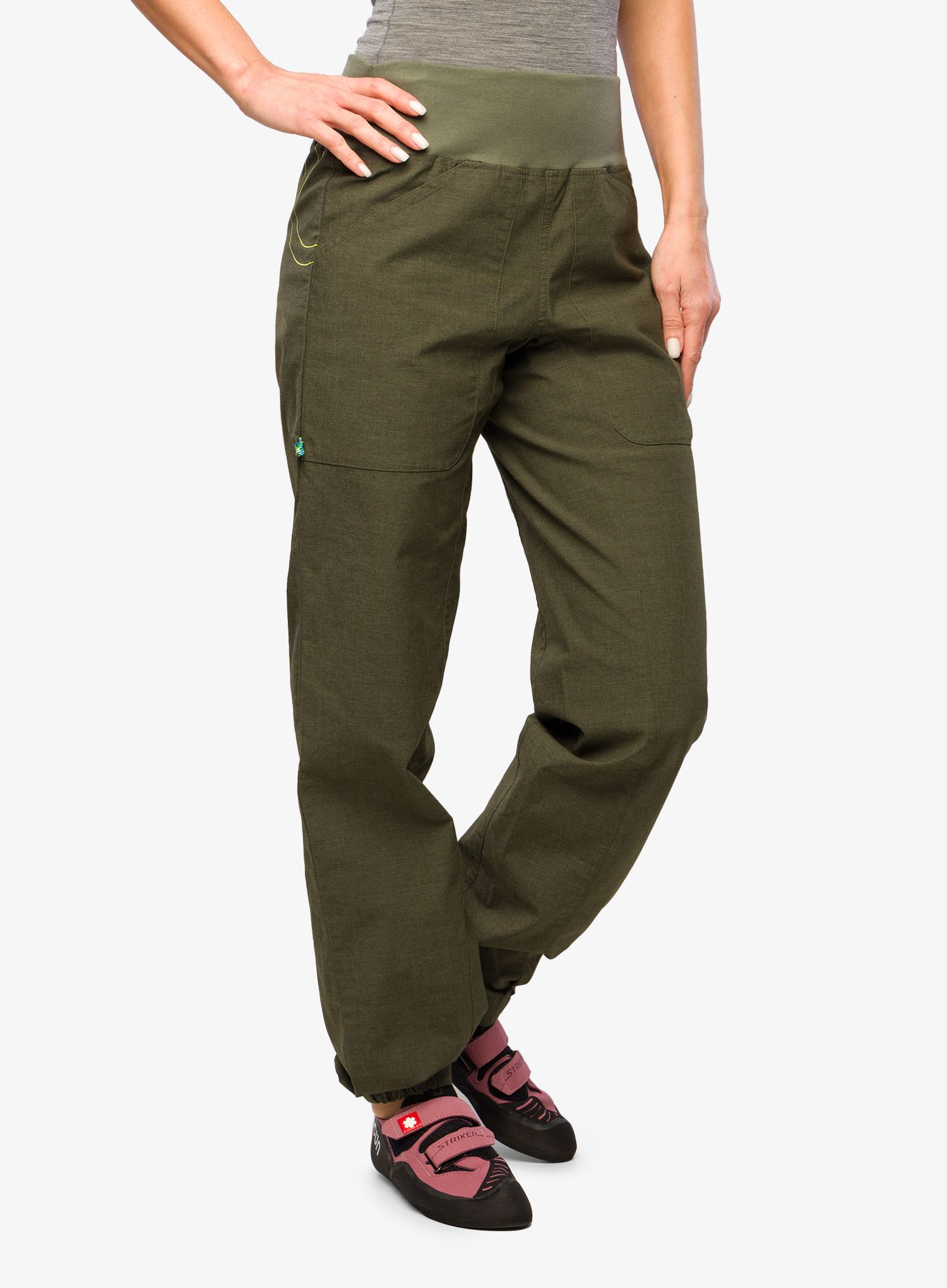 Lezecké kalhoty dámské Edelrid Wo Sansara Pants III - oil