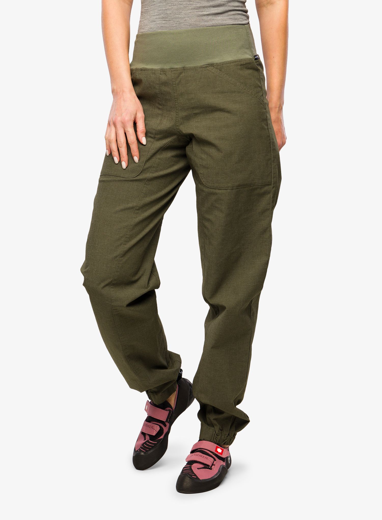 Lezecké kalhoty dámské Edelrid Wo Sansara Pants III - oil