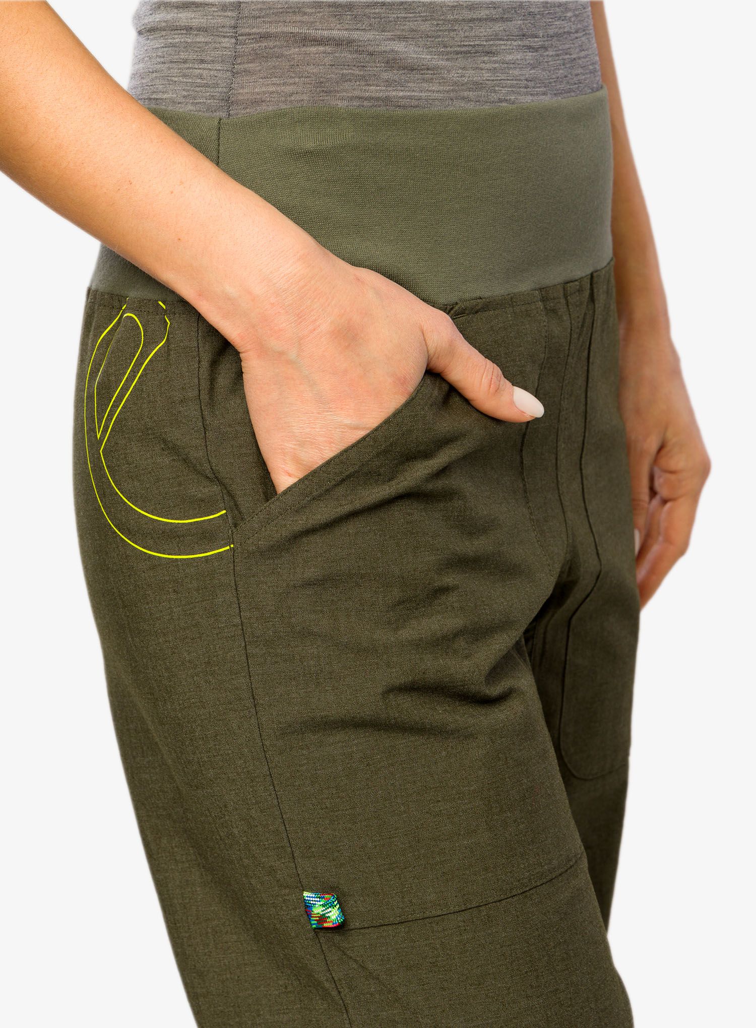 Lezecké kalhoty dámské Edelrid Wo Sansara Pants III - oil