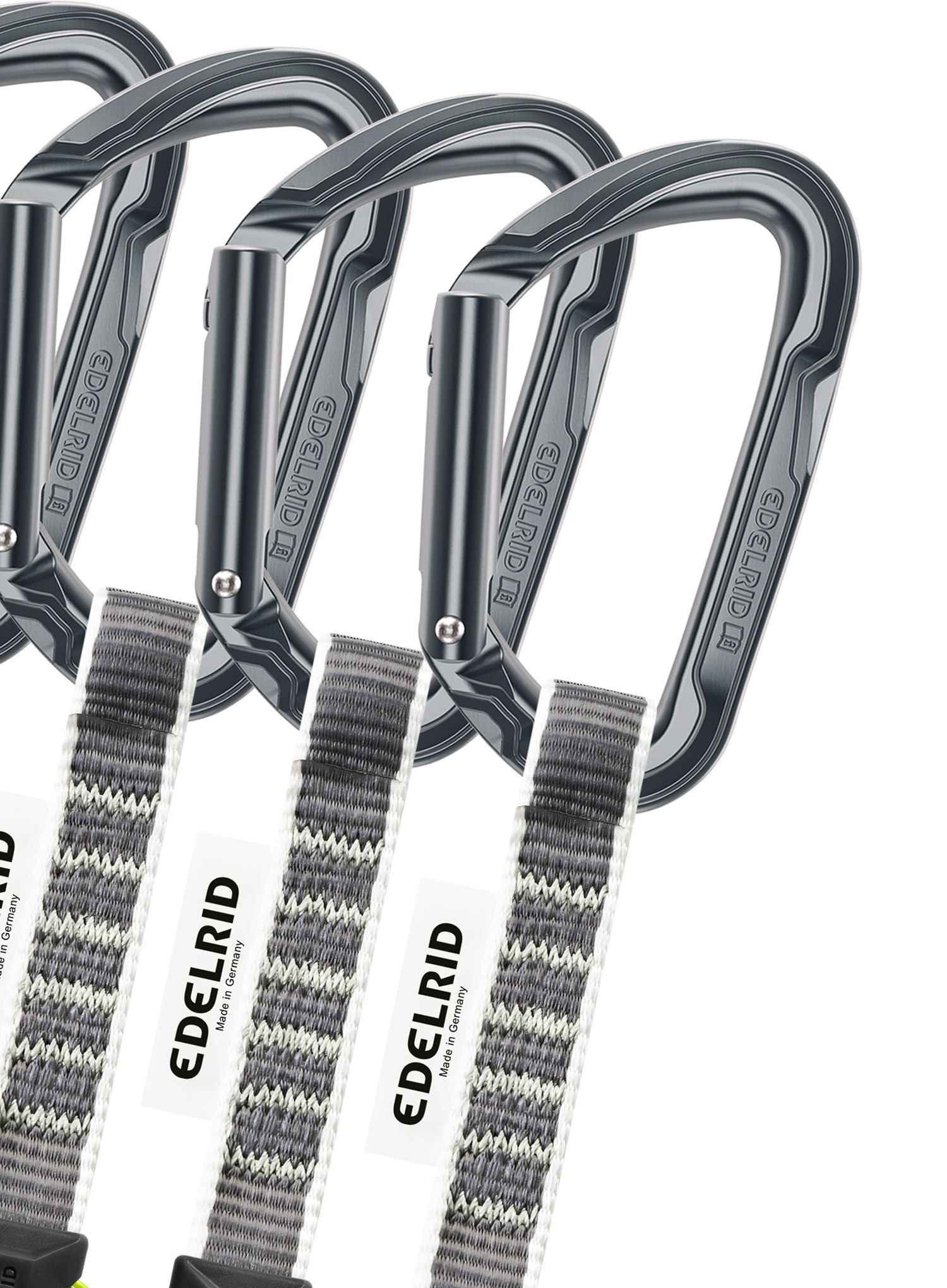 Lezecké expresky Edelrid Pure Set Sixpack - slate oasis