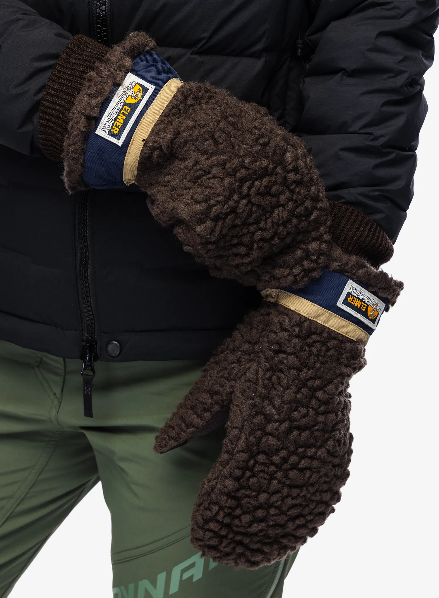 Palčáky Elmer EM354 Teddy Mitten - brown