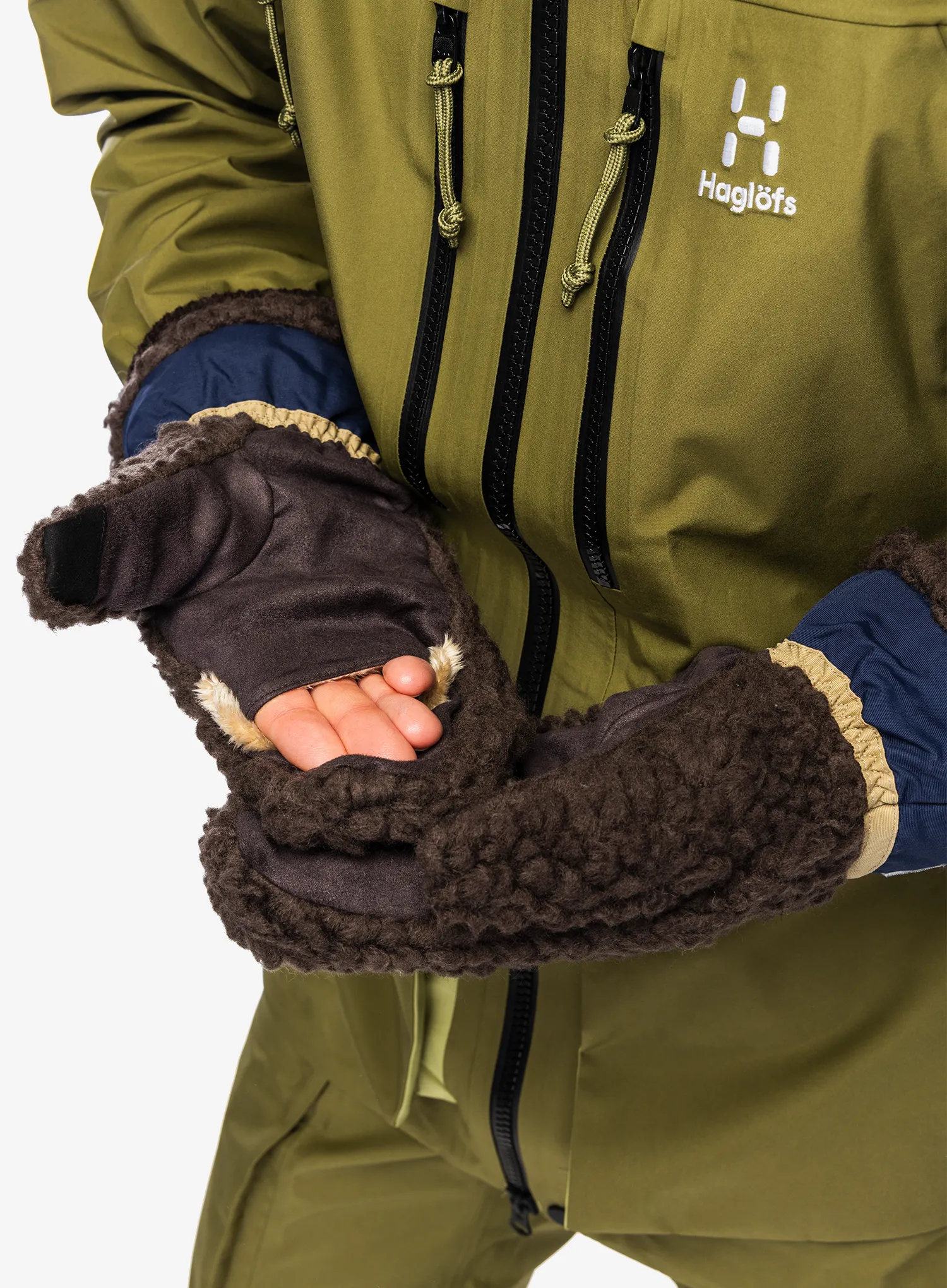Palčáky Elmer EM354 Teddy Mitten - brown