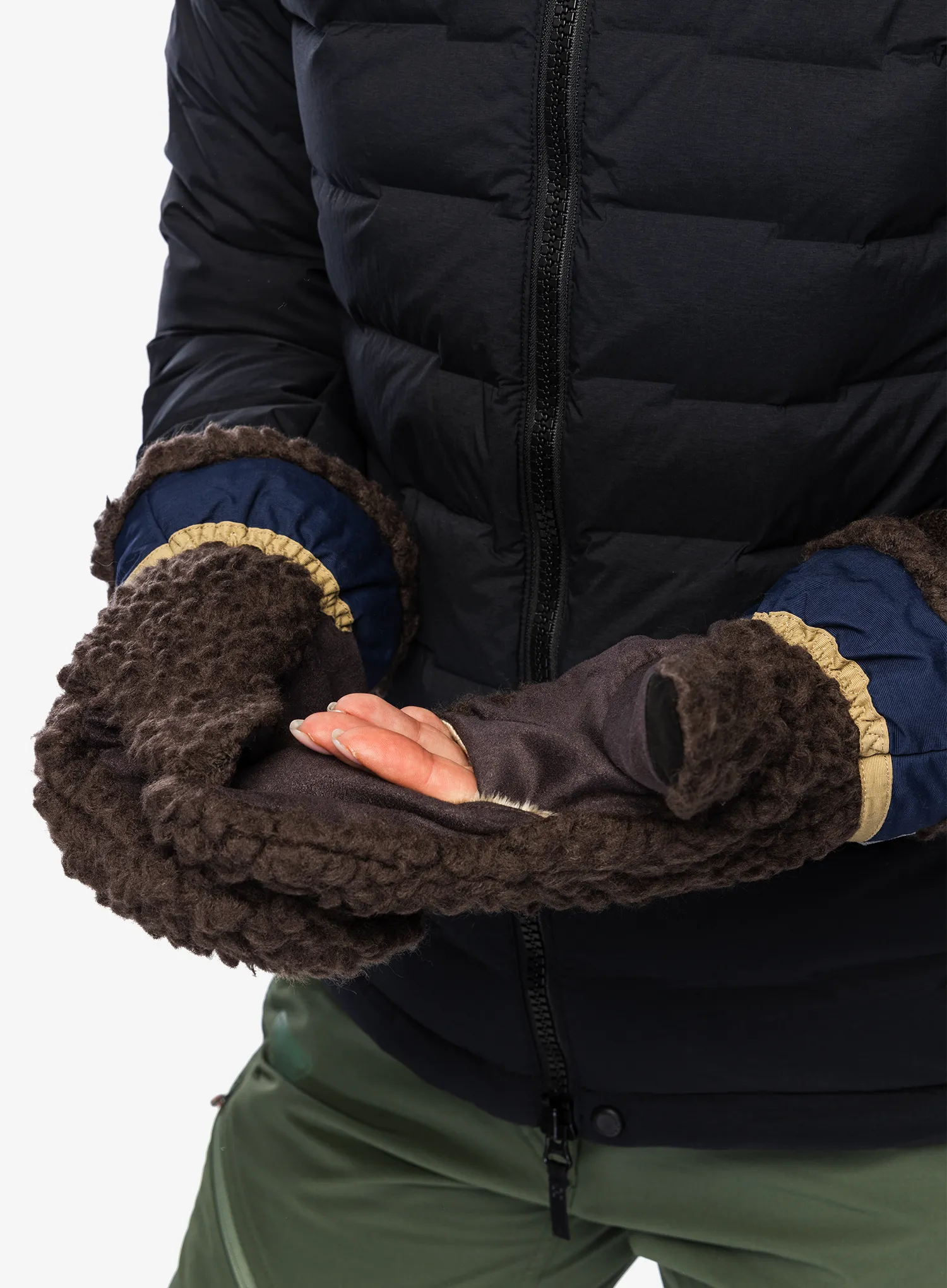 Palčáky Elmer EM354 Teddy Mitten - brown