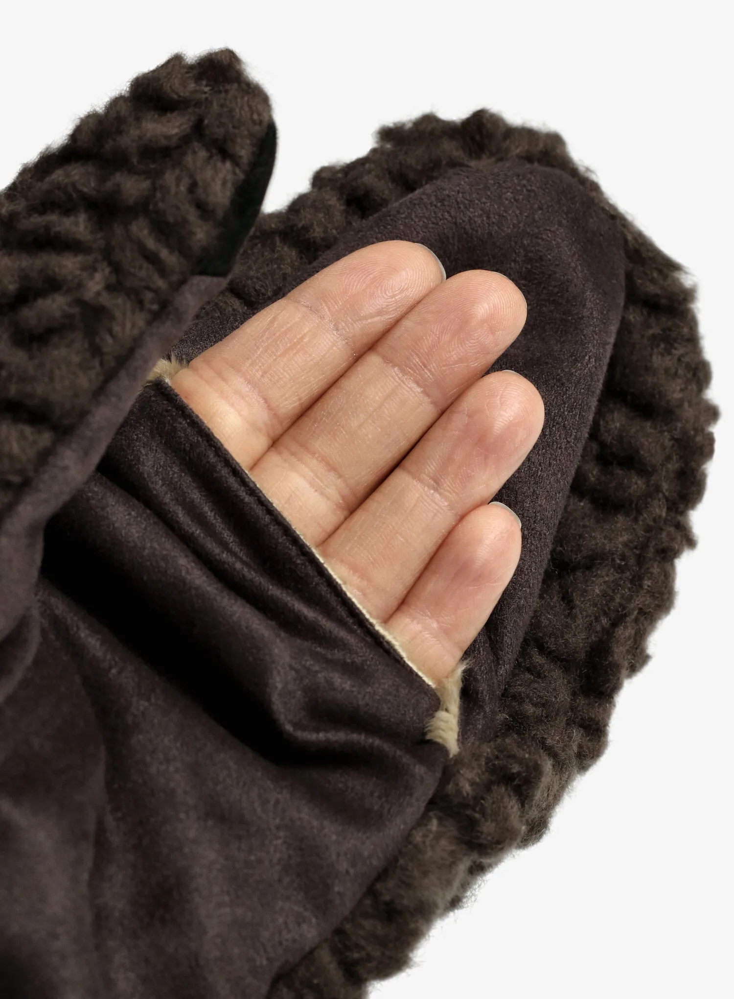 Palčáky Elmer EM354 Teddy Mitten - brown