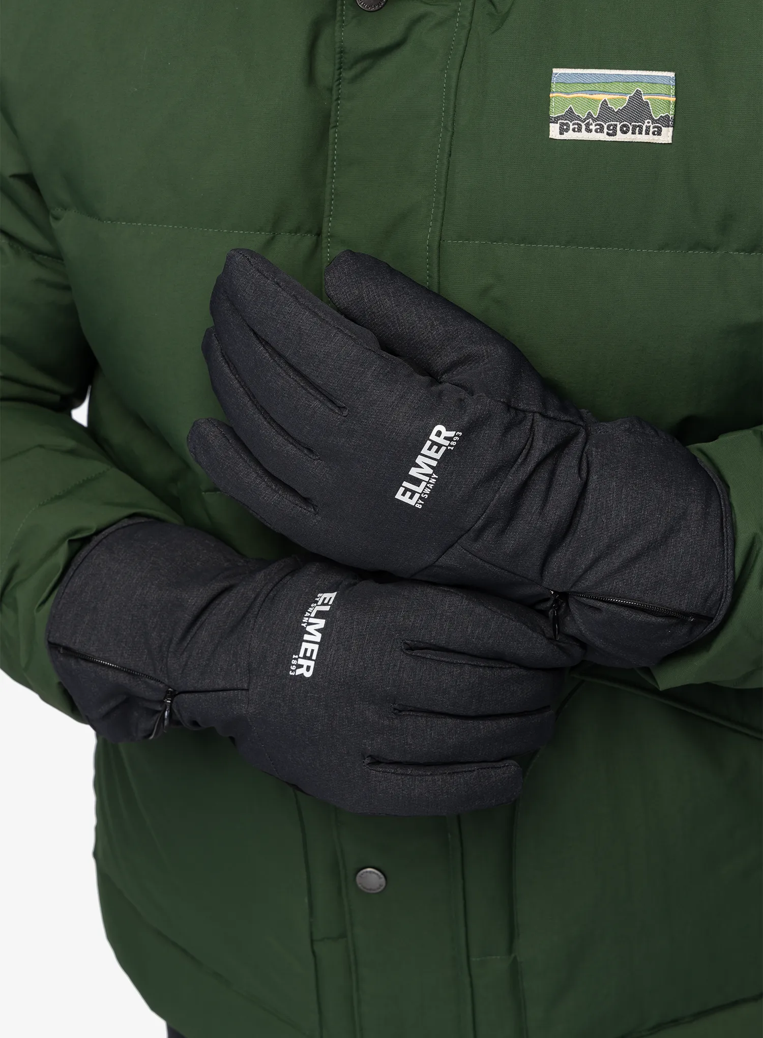 Rukavice Elmer EM511 Wide Open Zipper Cuff - charcoal
