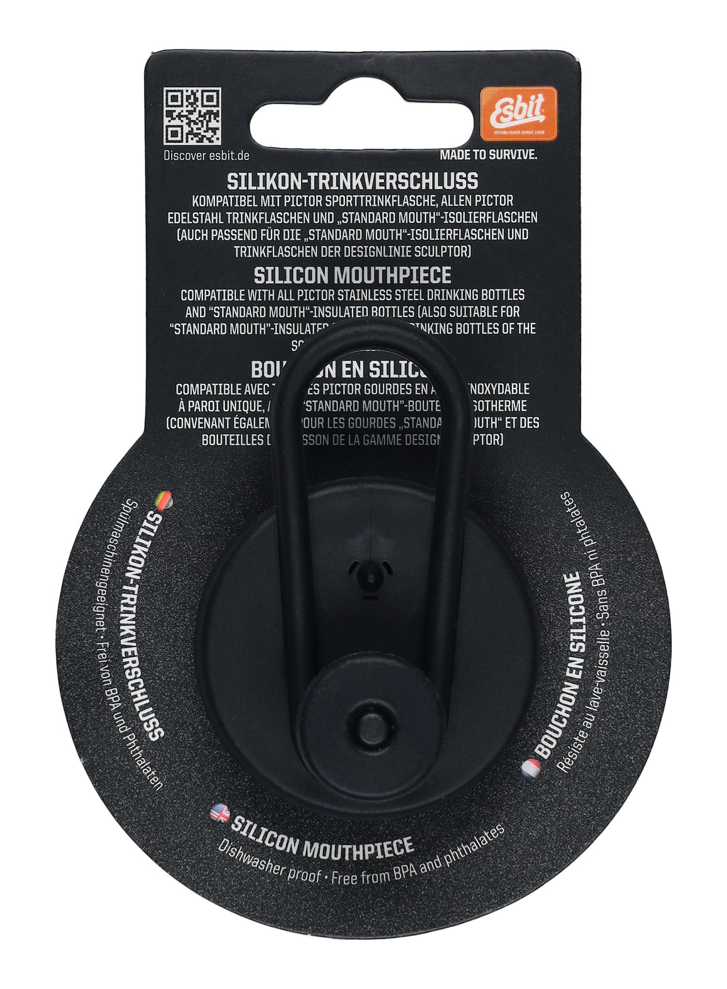 Zátka na láhev Esbit Pictor Lid - black