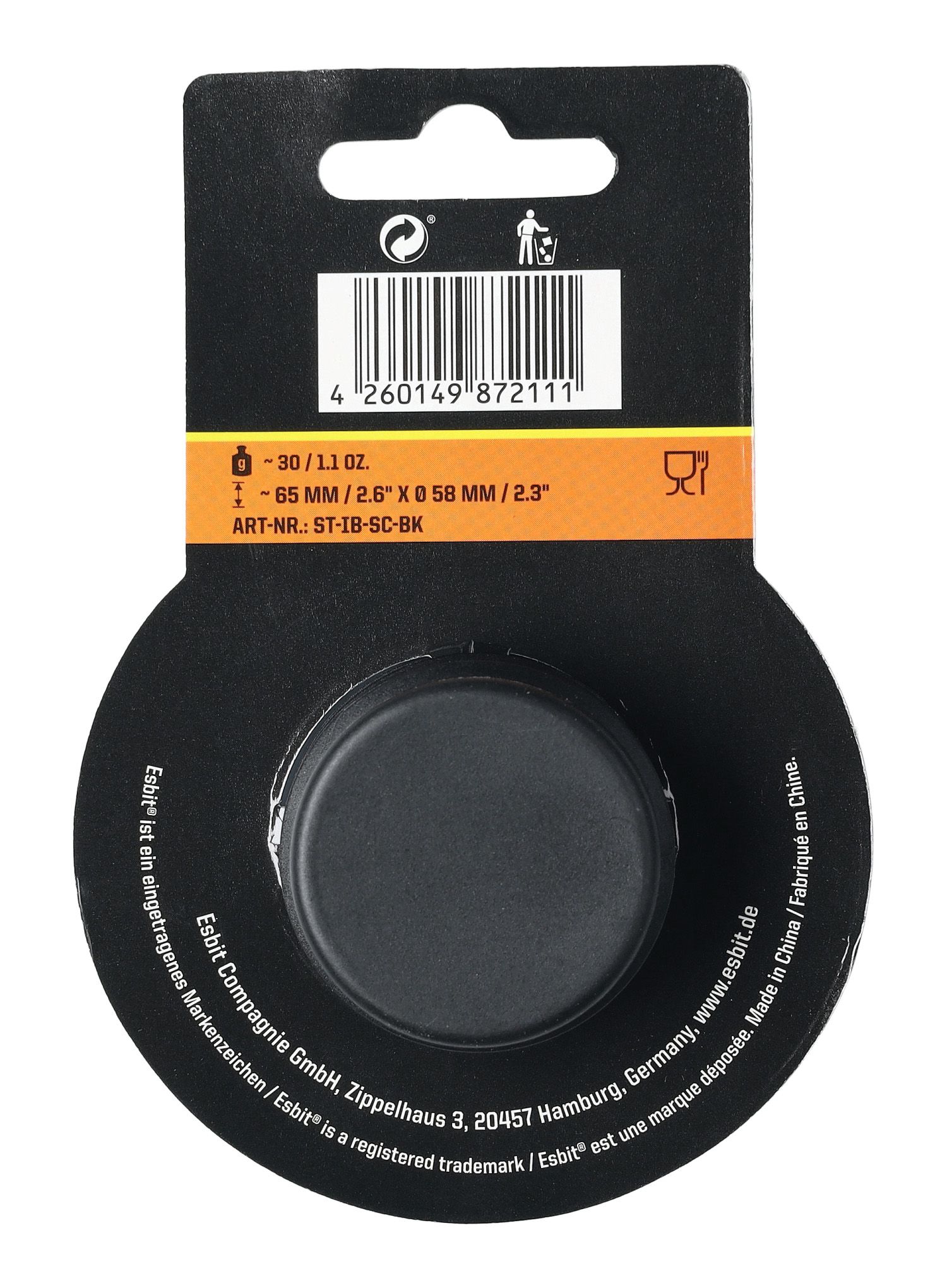 Zátka na láhev Esbit Sculptor Stopper - black