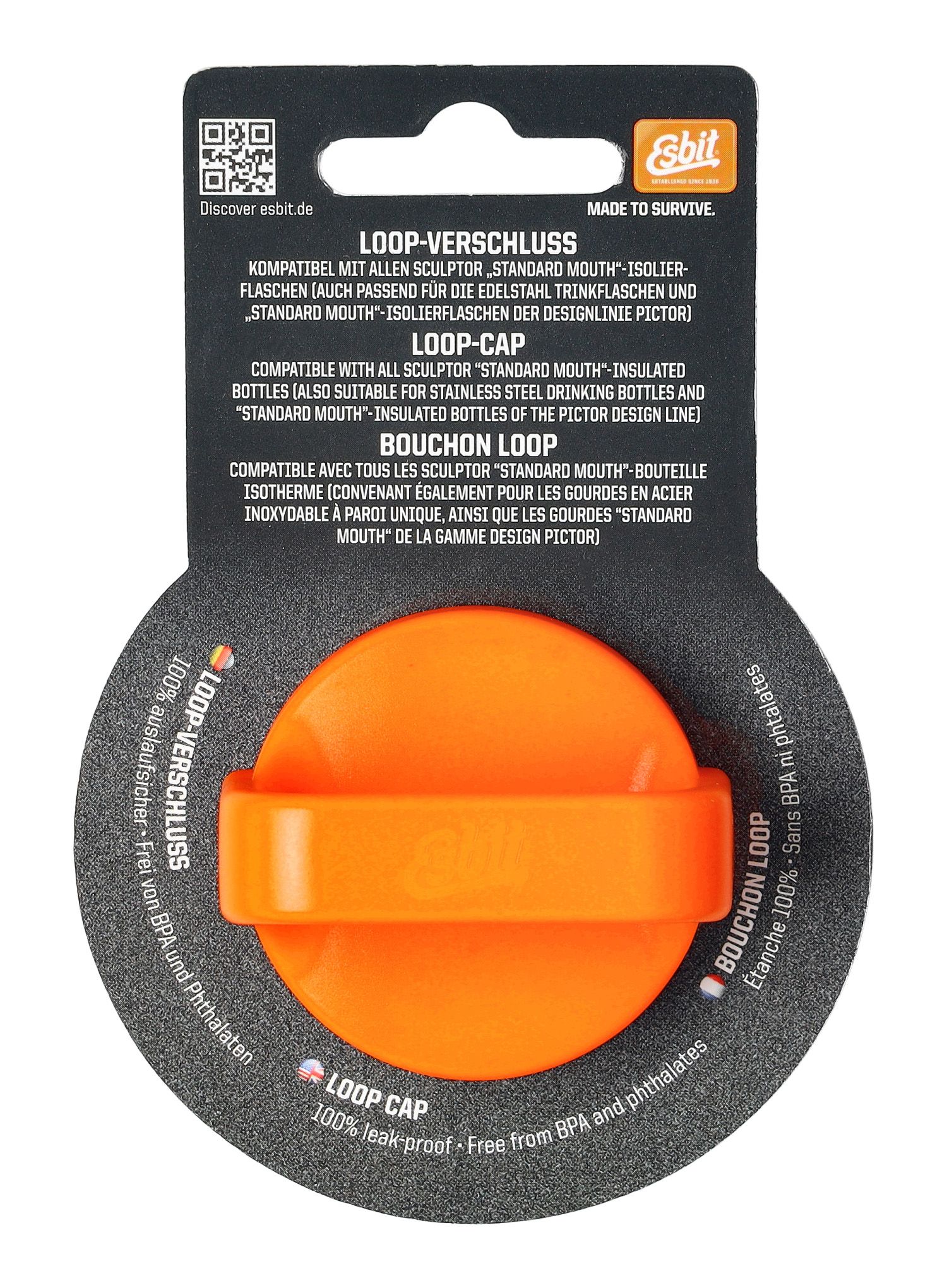 Zátka na láhev Esbit Sculptor Stopper - orange