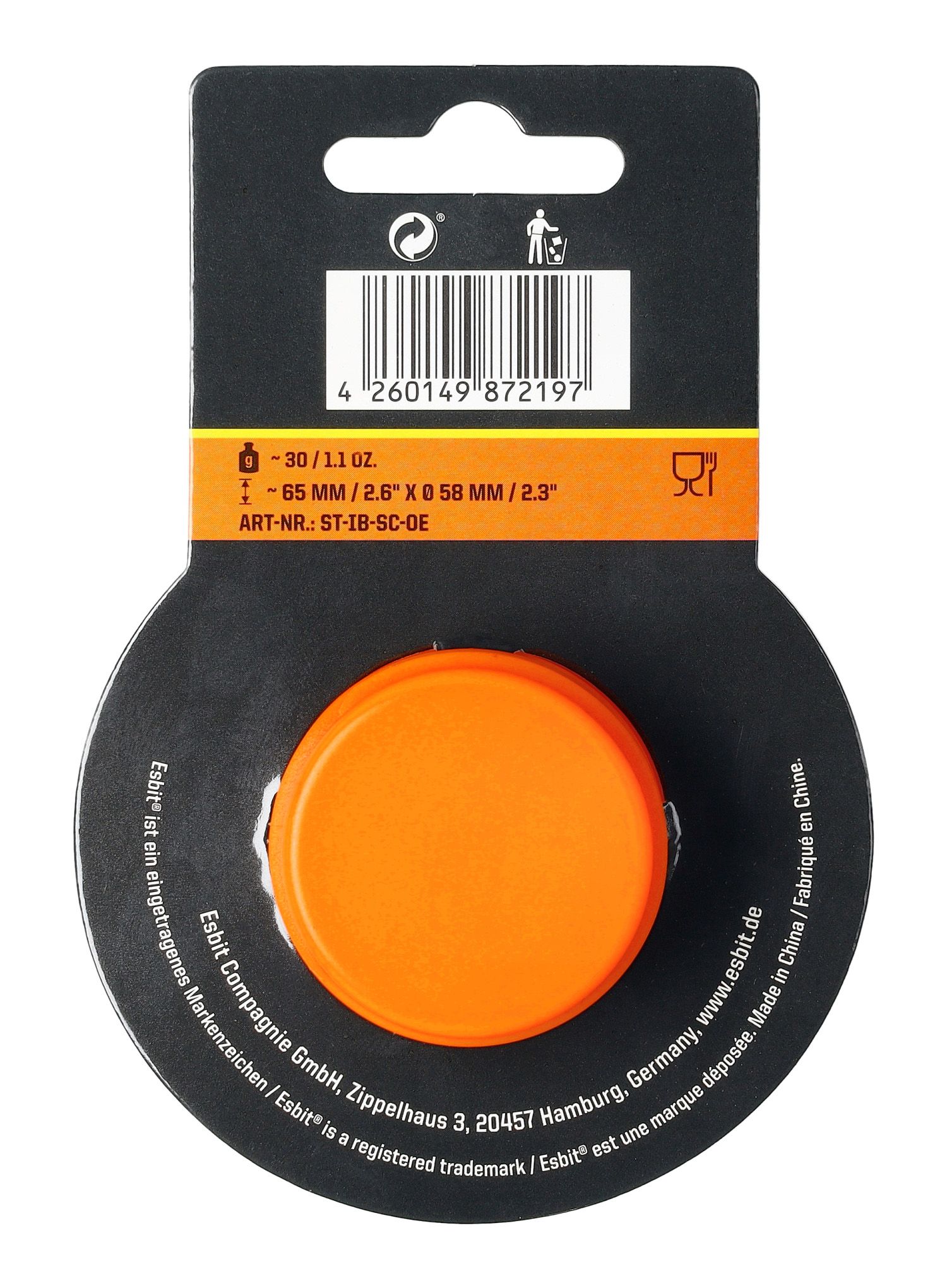 Zátka na láhev Esbit Sculptor Stopper - orange
