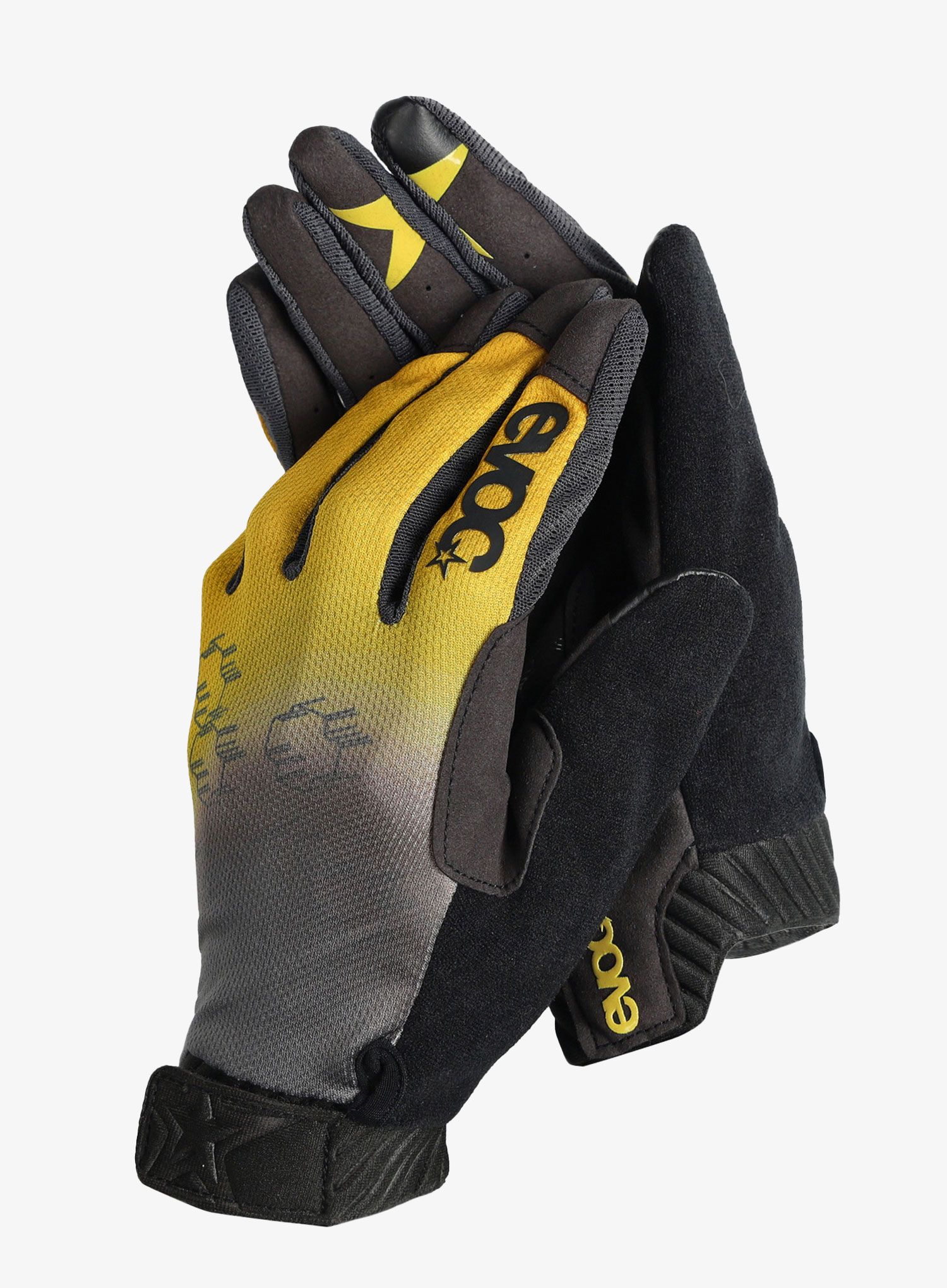 Cyklistické rukavice Evoc Enduro Touch Glove - curry