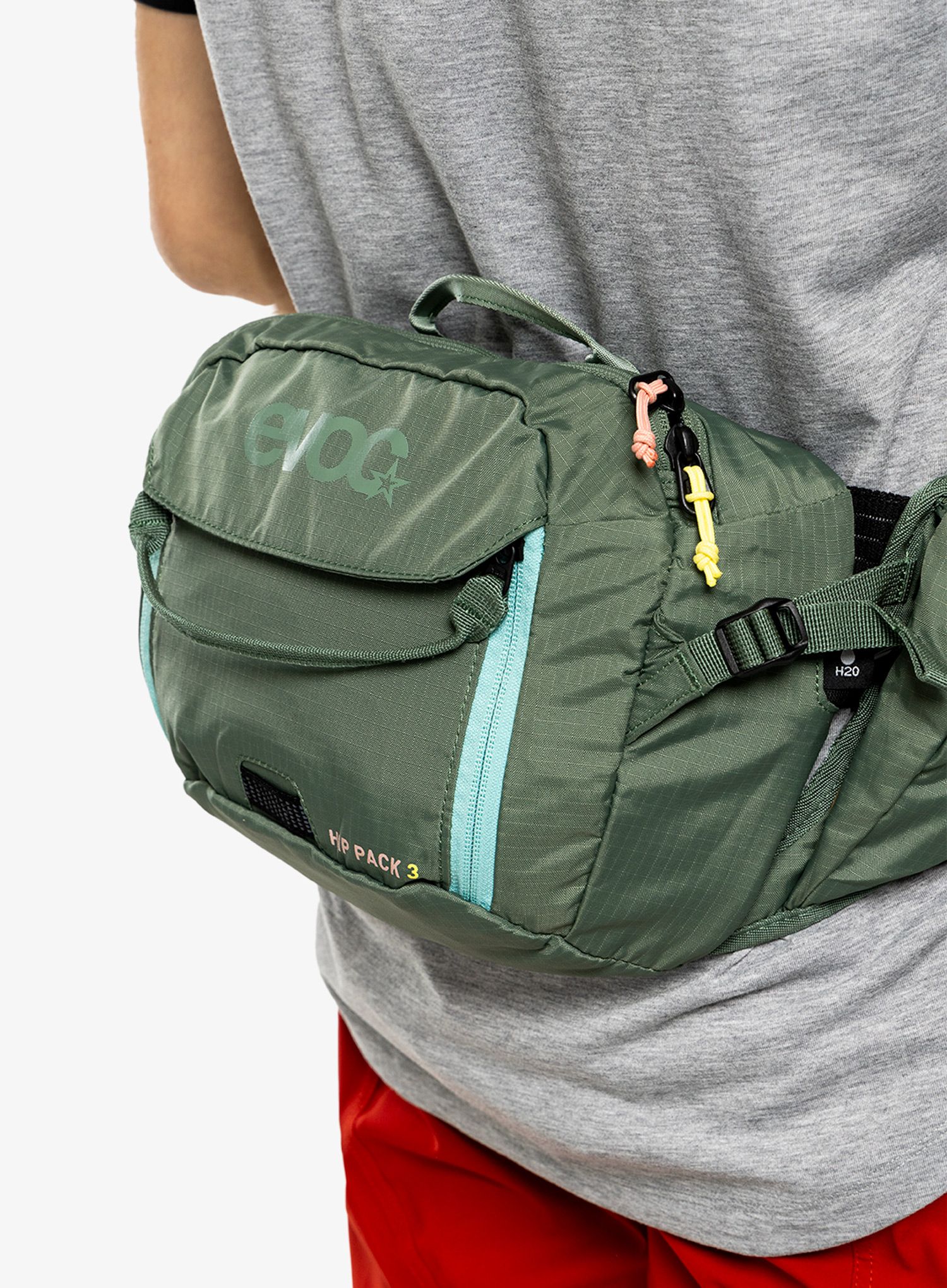 Bederní taška Evoc Hip Pack 3 + 1.5L Bladder - olive