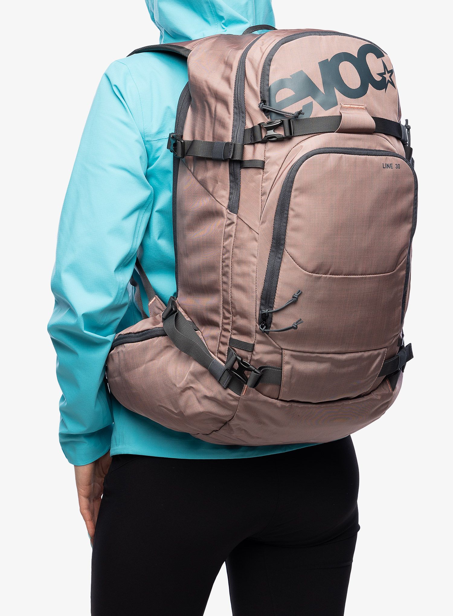 Skialpový batoh Evoc Line 30 - dusty pink