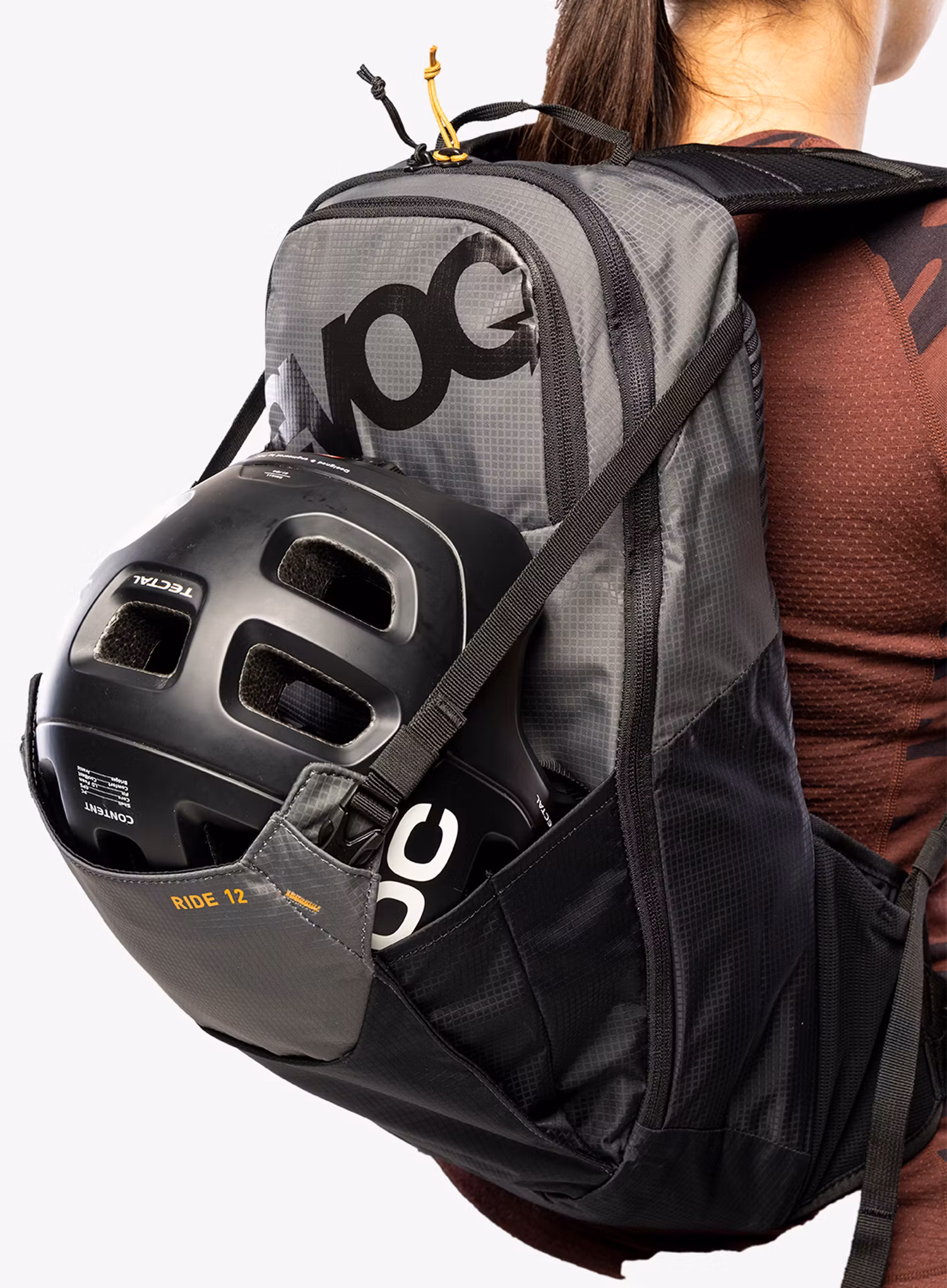 Cyklistický batoh Evoc Ride 12 - carbon grey/black