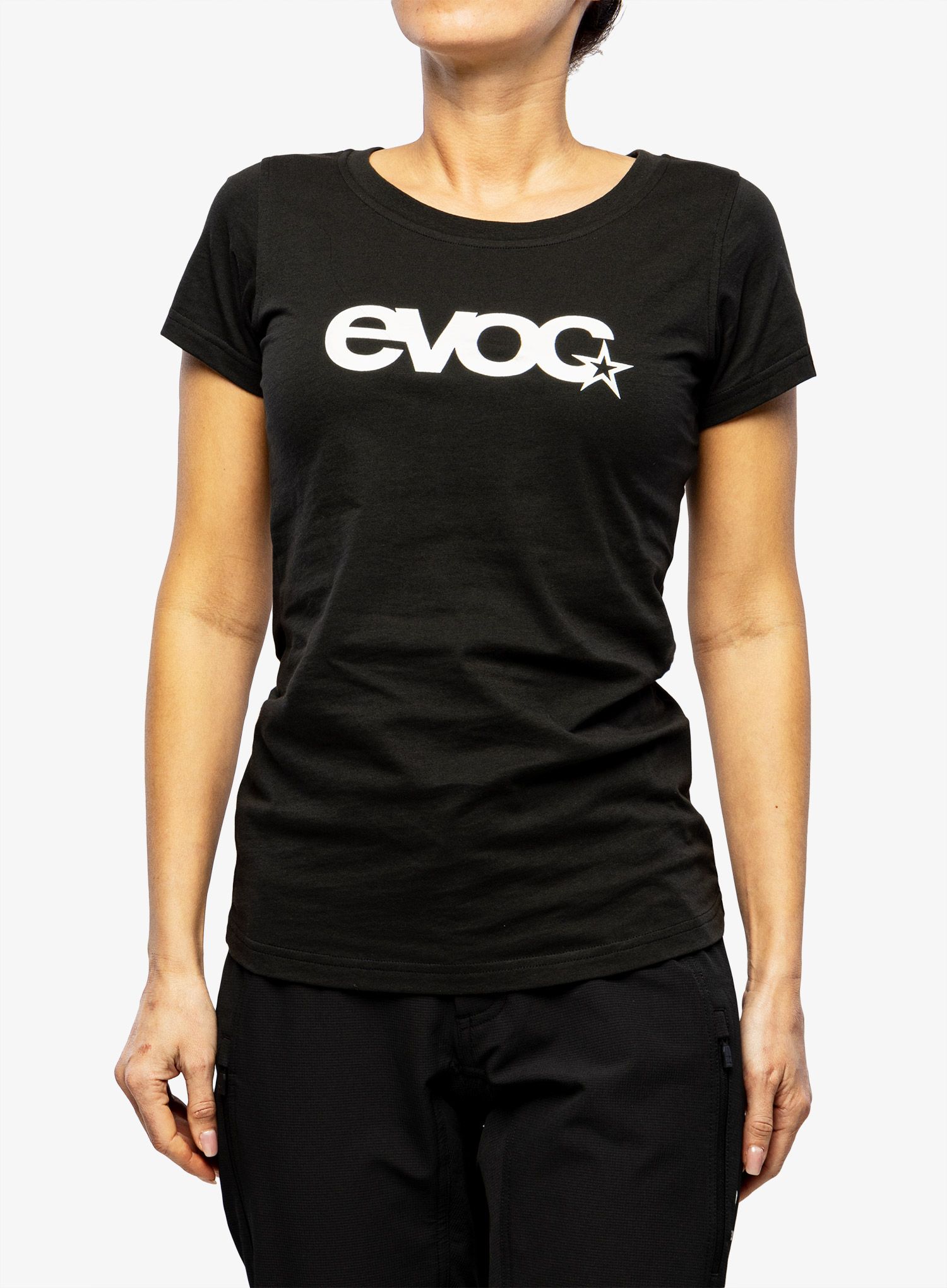 Dámské tričko s potiskem Evoc T-Shirt Logo - black
