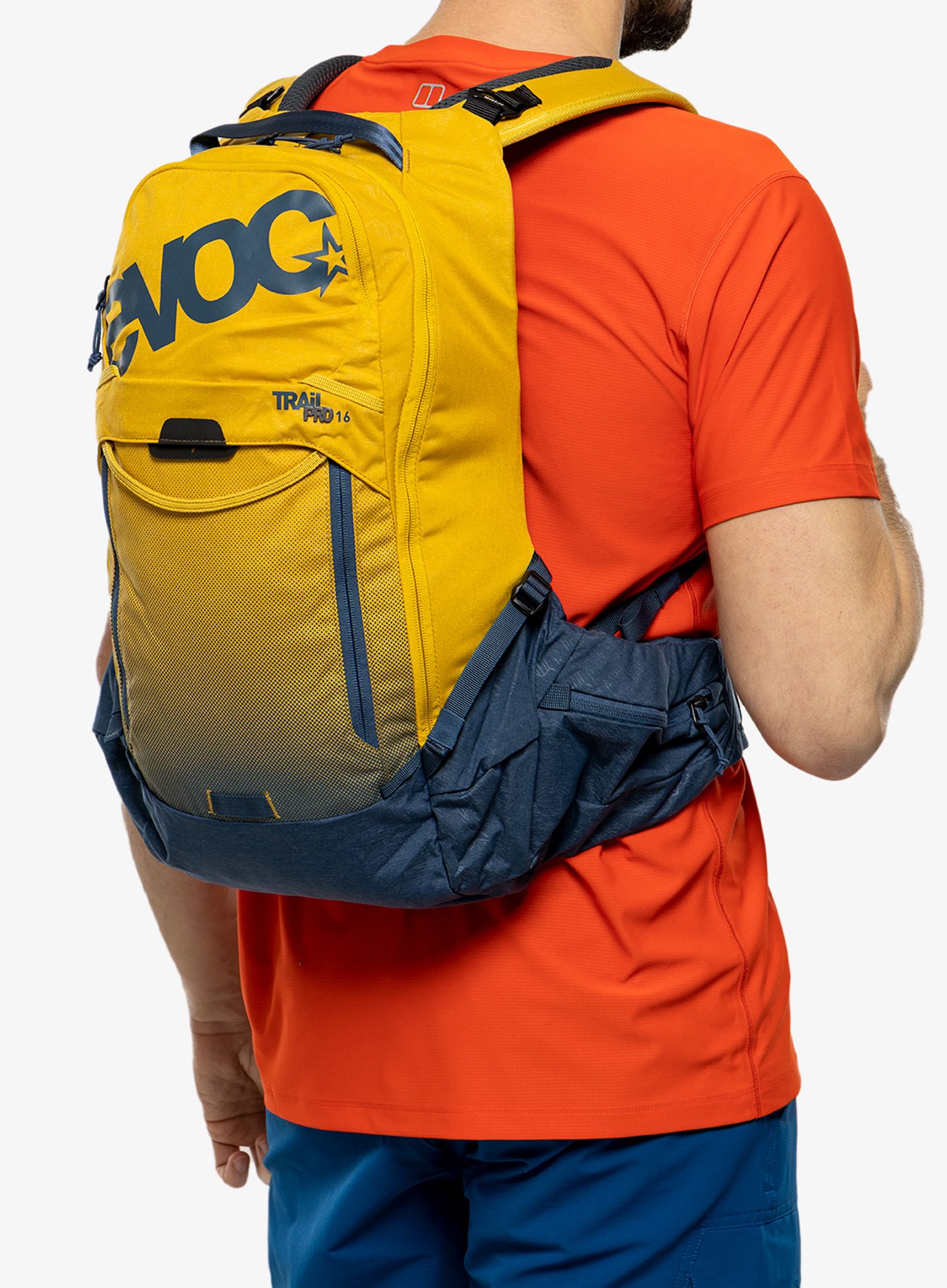 MTB batoh Evoc Trail Pro 16 - curry/denim