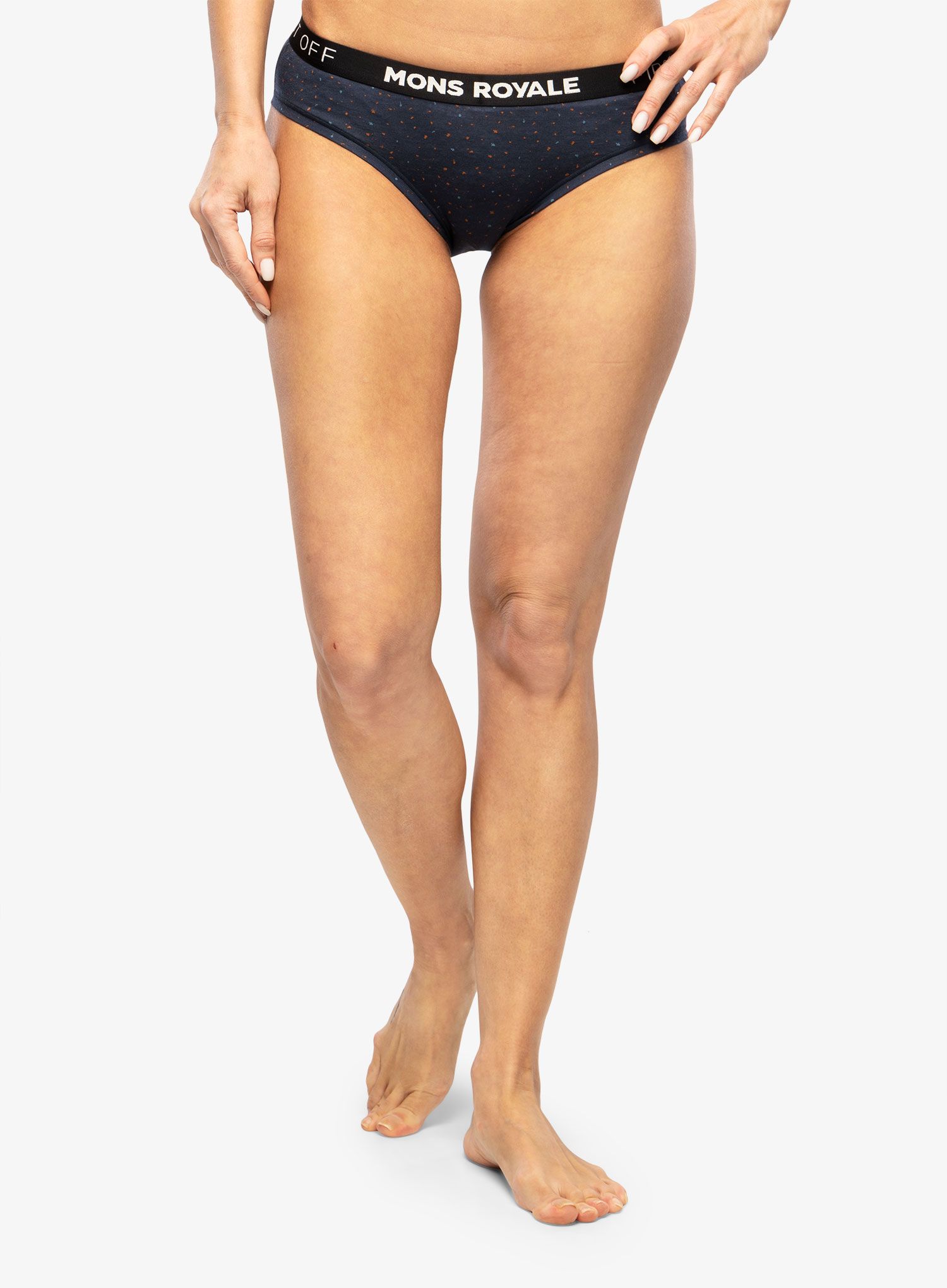 Dámské kalhotky Mons Royale FOLO Brief - midnight terrazzo