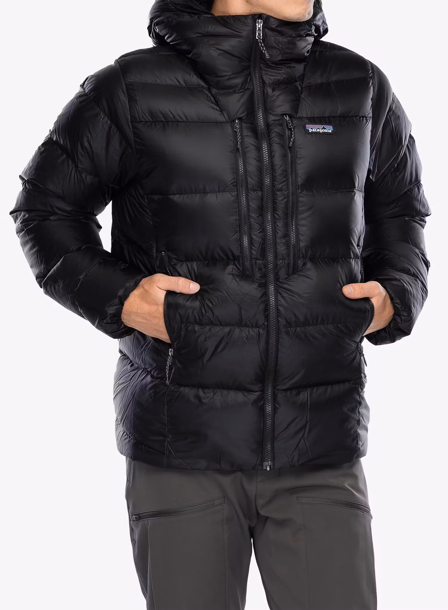 Bunda Patagonia Fitz Roy Down Hoody - black