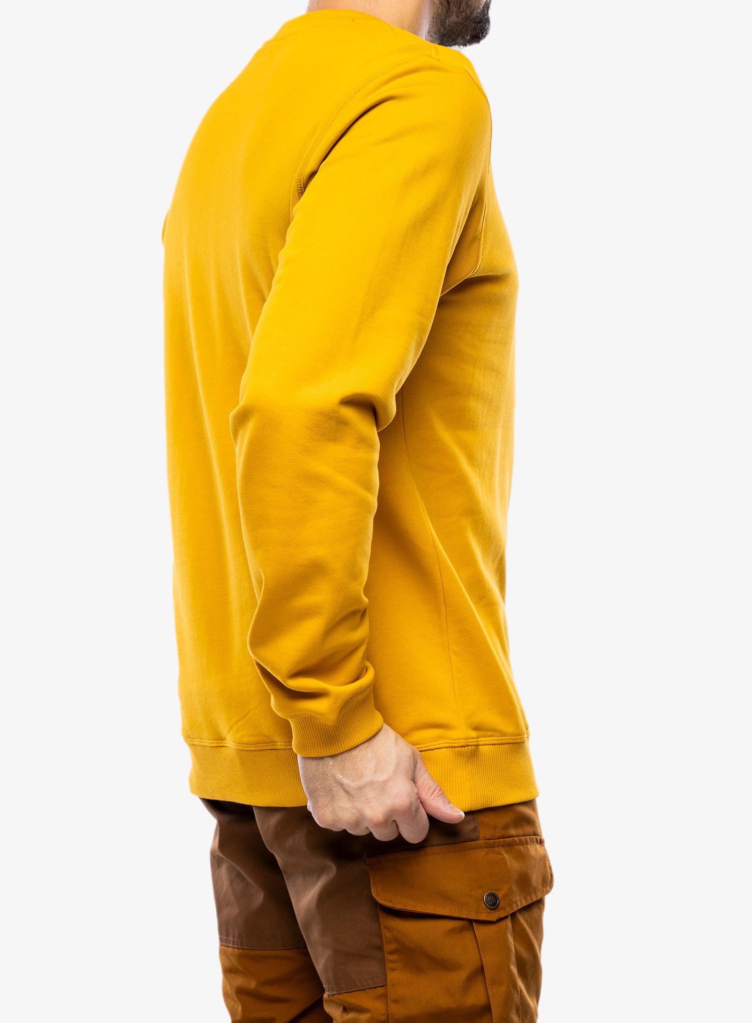 Mikina Fjallraven 1960 Logo Badge Sweater M - mustard yellow
