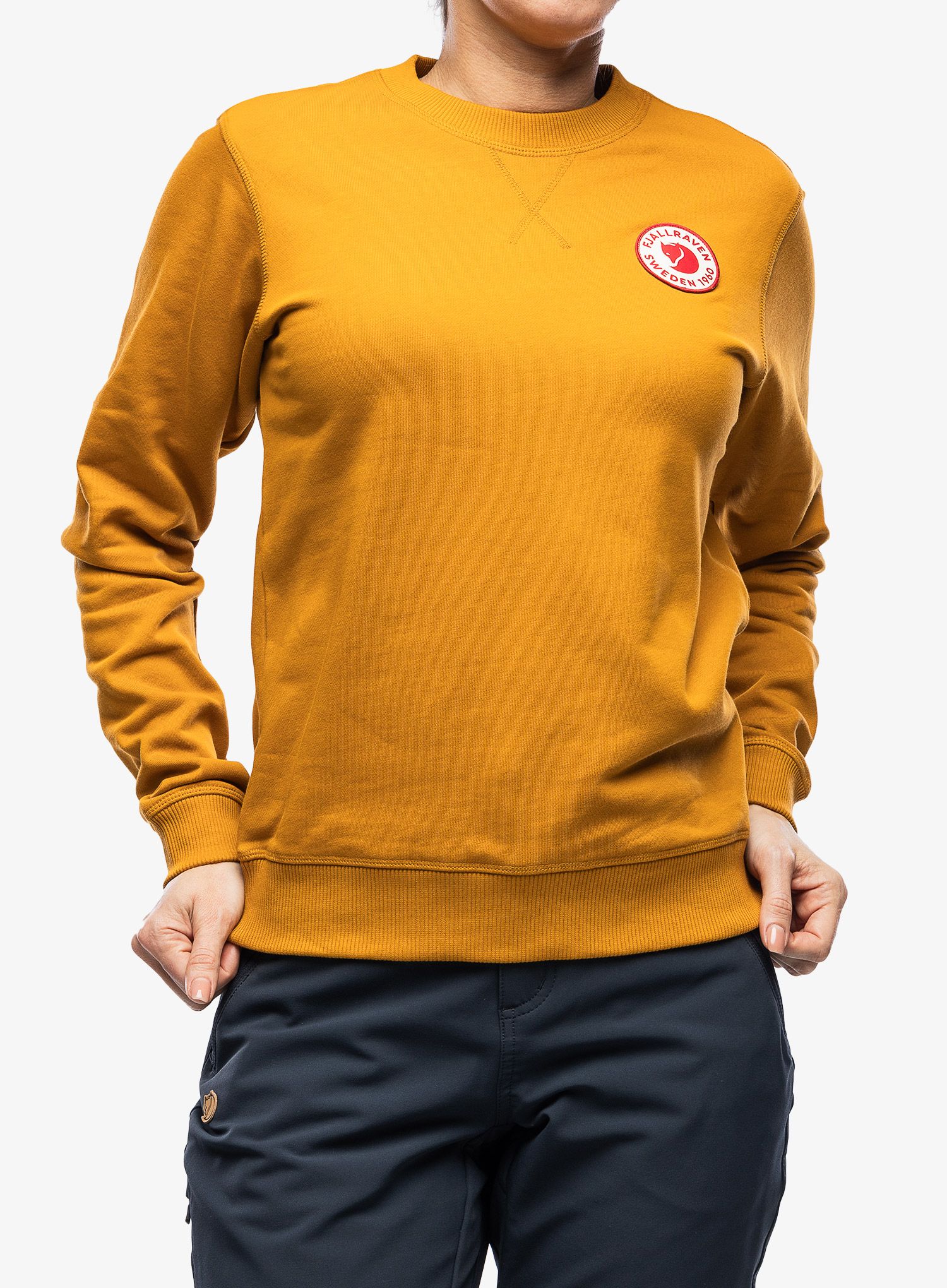 Dámská mikina Fjallraven 1960 Logo Badge Sweater W - acorn