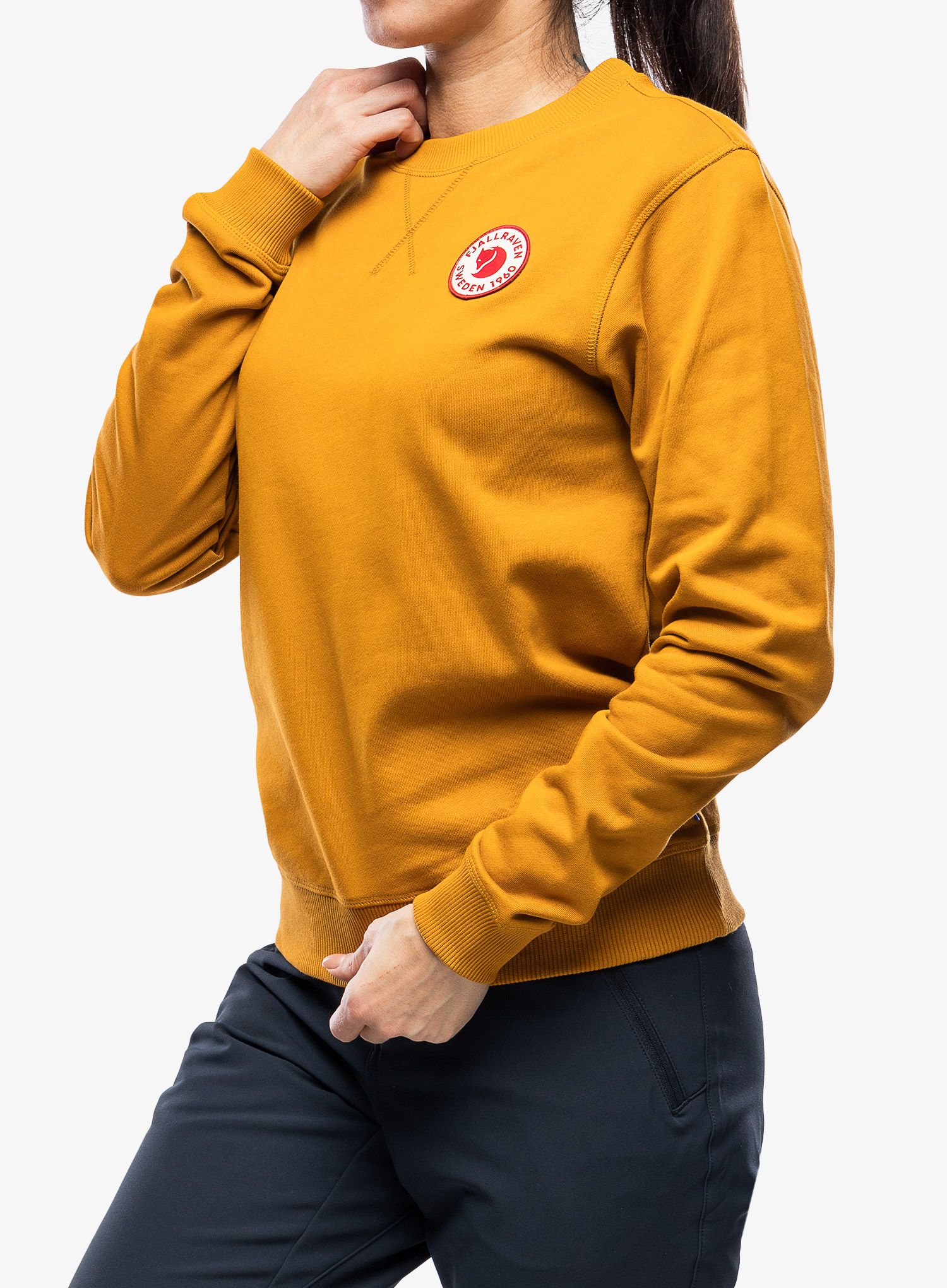 Dámská mikina Fjallraven 1960 Logo Badge Sweater W - acorn