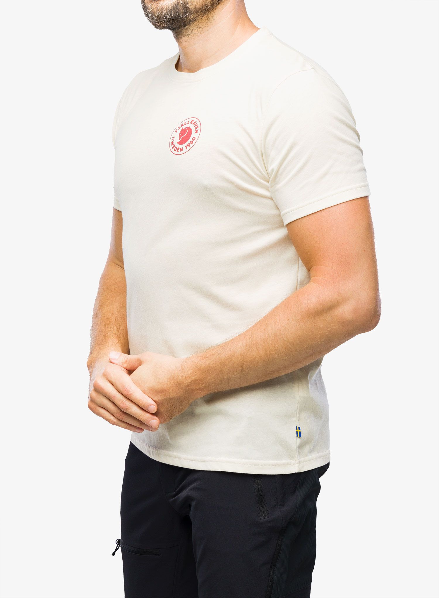 Bavlněné tričko Fjallraven 1960 Logo T-Shirt - chalk white