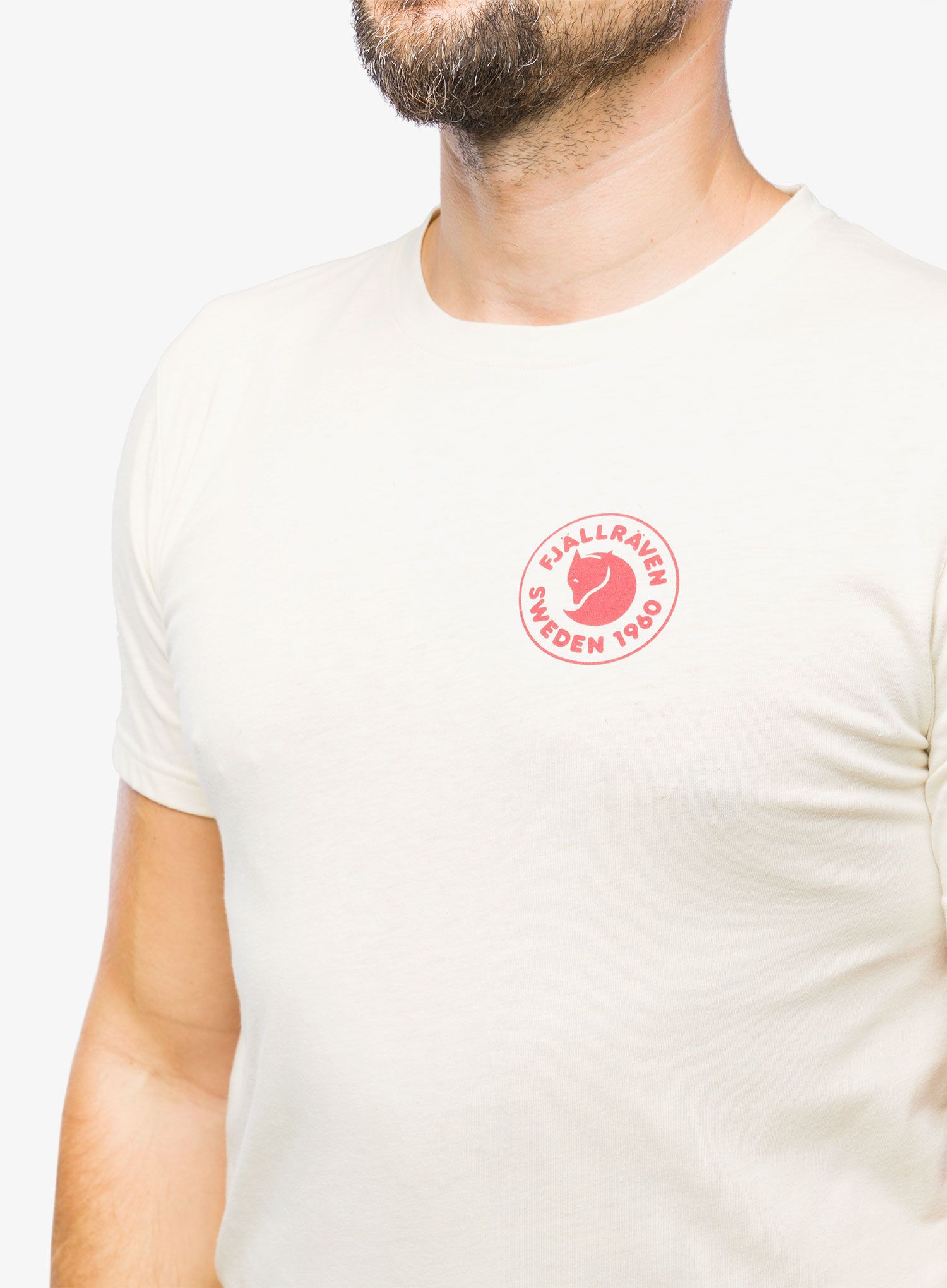 Bavlněné tričko Fjallraven 1960 Logo T-Shirt - chalk white
