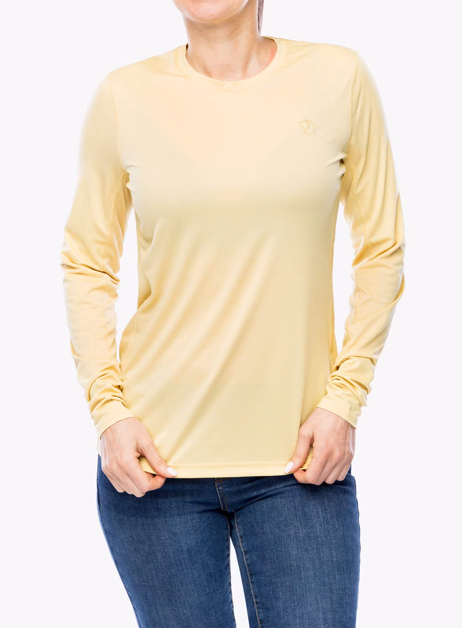 Dámské triko s dlouhým rukávem Fjallraven Abisko Day Hike LS - mais yellow