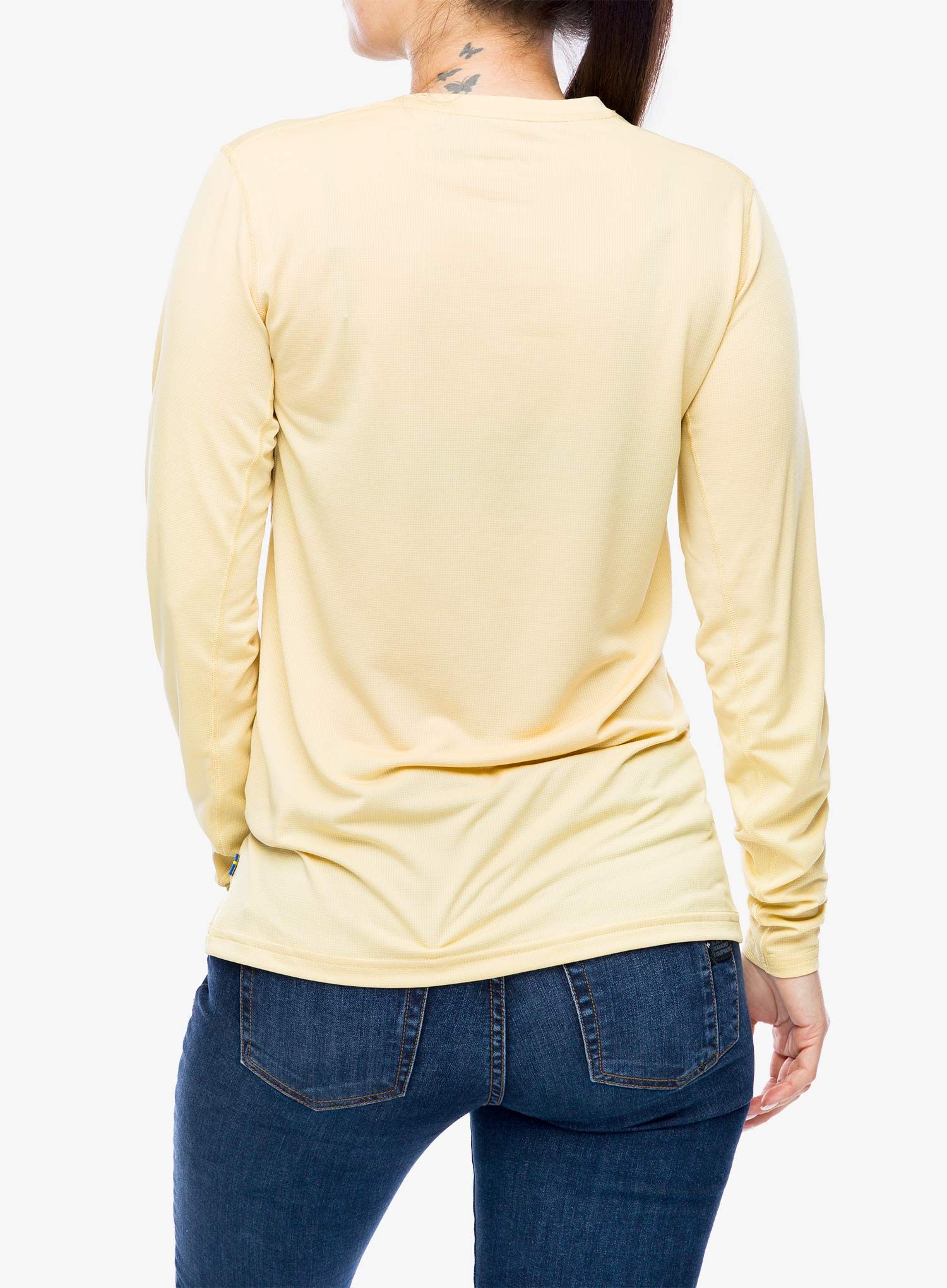 Dámské triko s dlouhým rukávem Fjallraven Abisko Day Hike LS - mais yellow