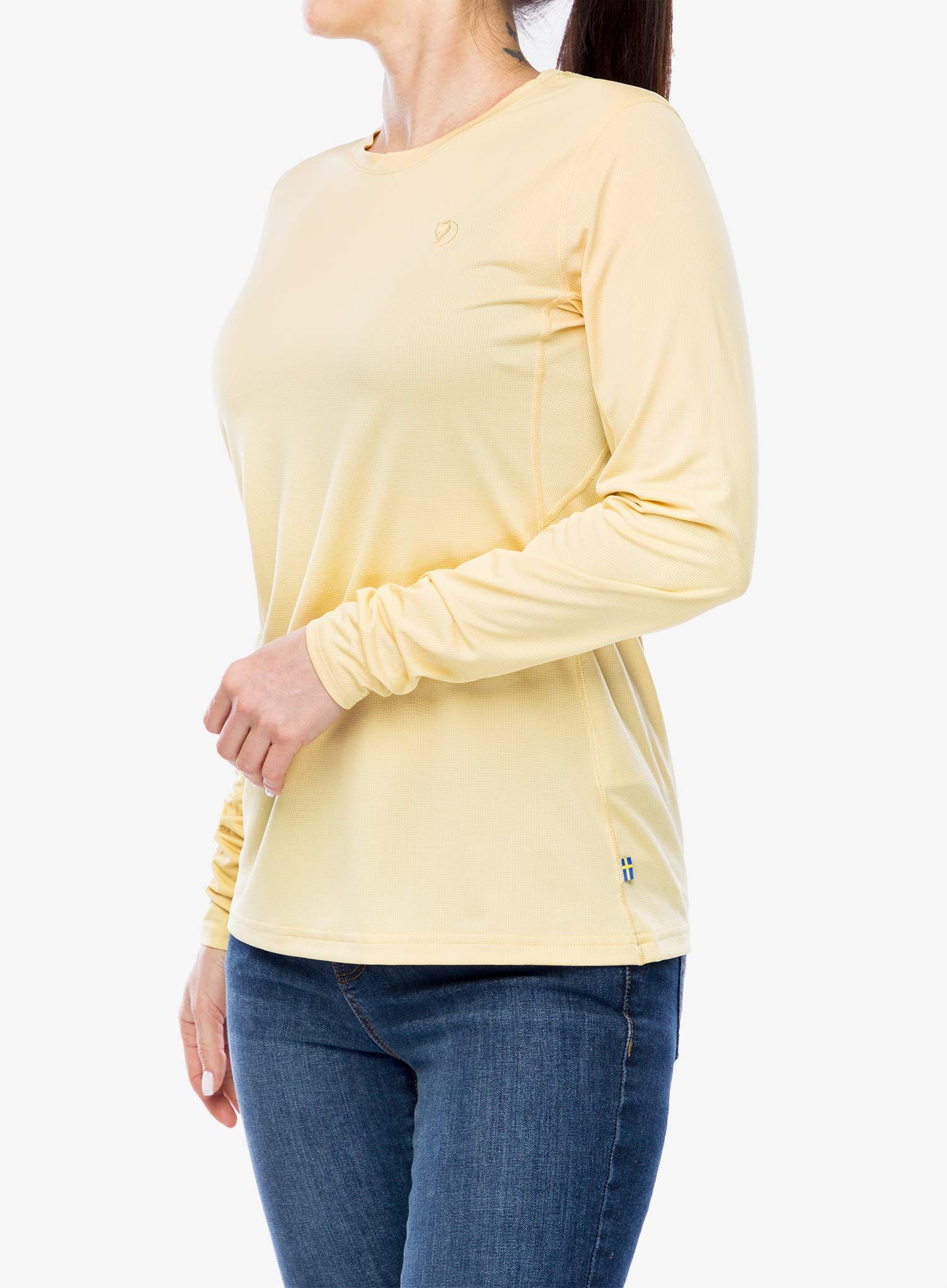 Dámské triko s dlouhým rukávem Fjallraven Abisko Day Hike LS - mais yellow
