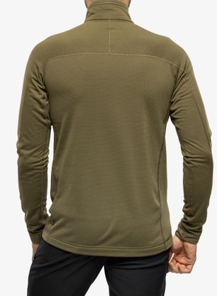 Fleece mikina Fjallraven Abisko Lite Fleece Half Zip - green