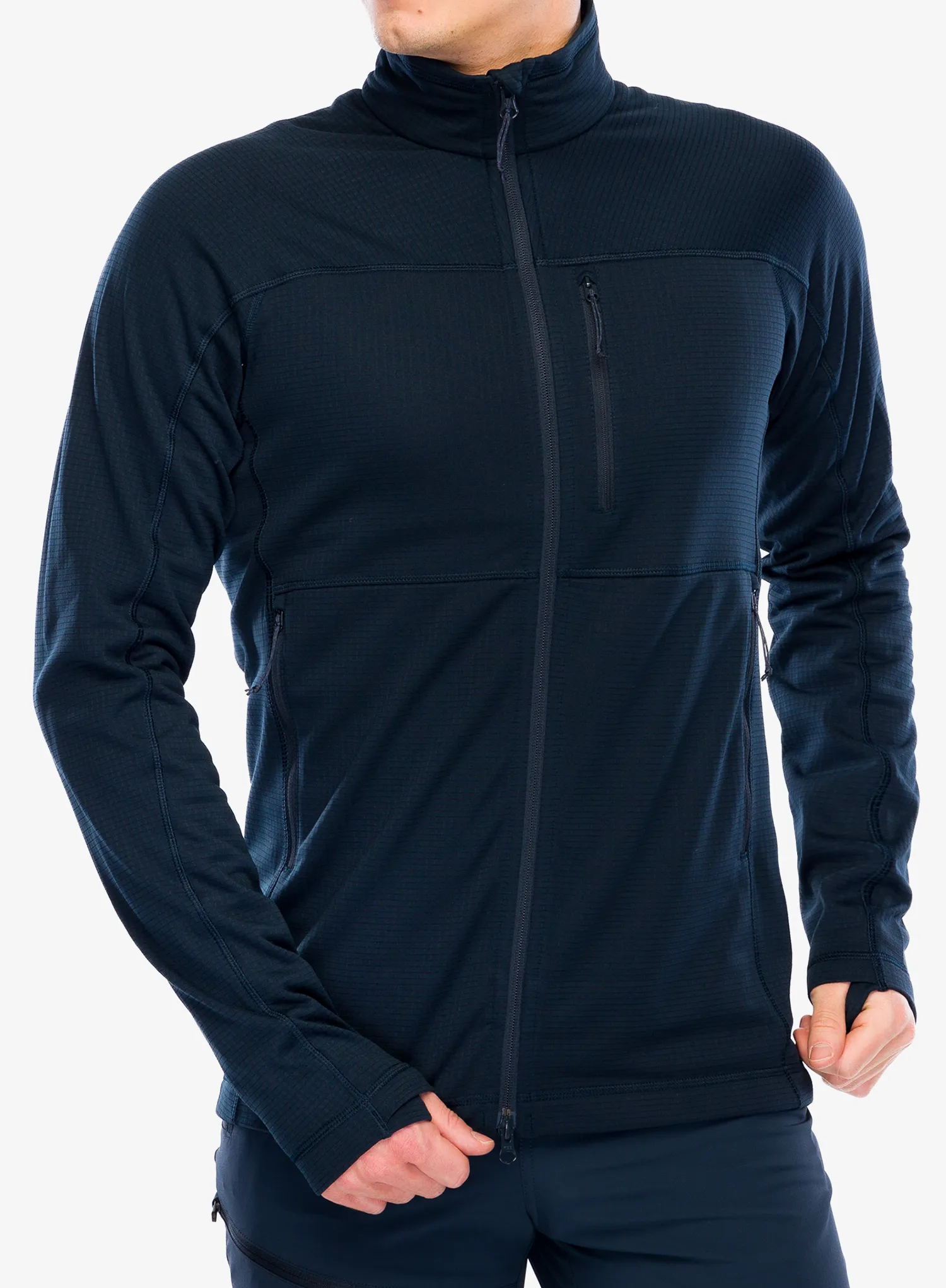 Rozepínací mikina Fjallraven Abisko Lite Fleece Jacket - dark navy