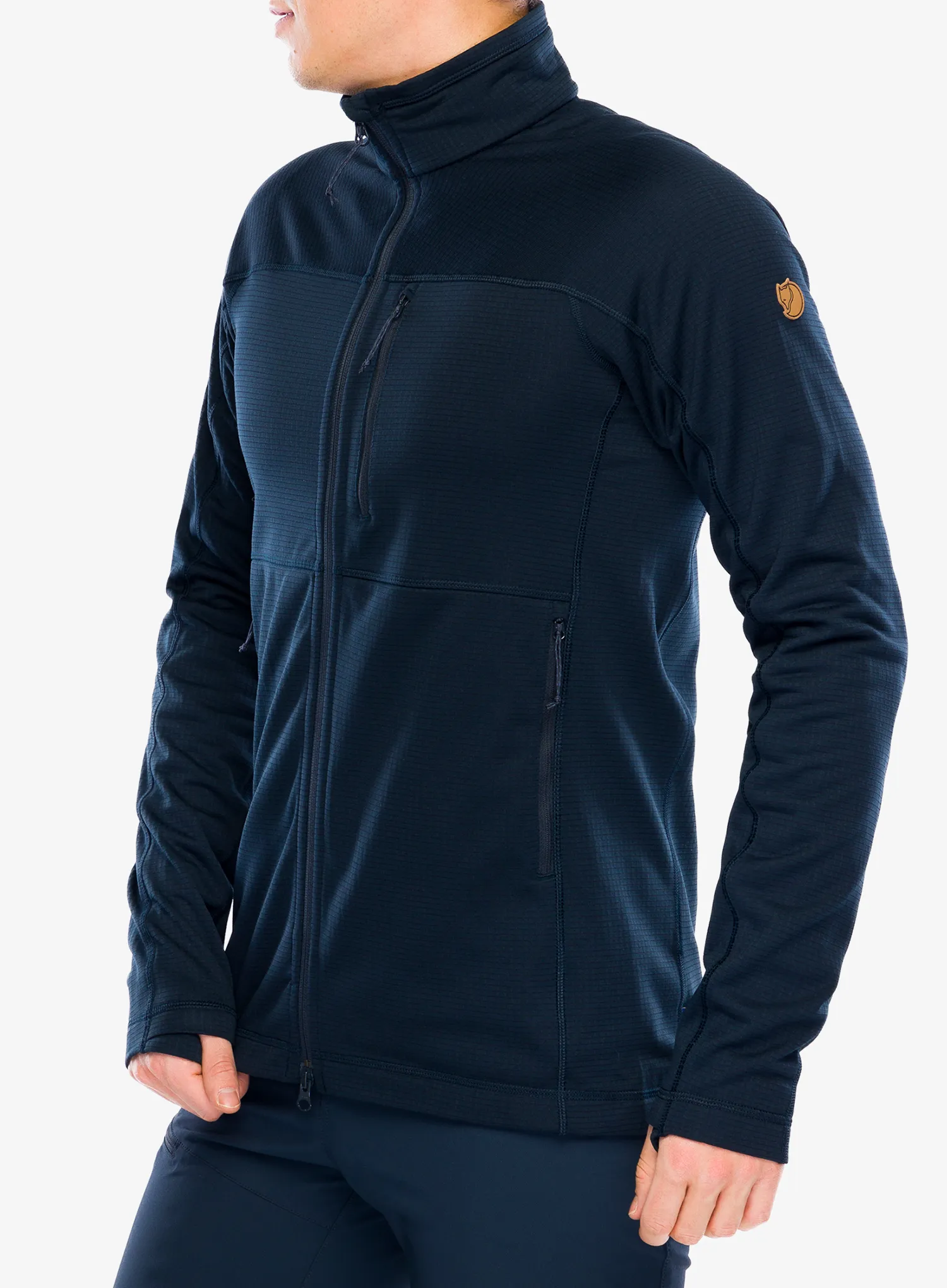 Rozepínací mikina Fjallraven Abisko Lite Fleece Jacket - dark navy