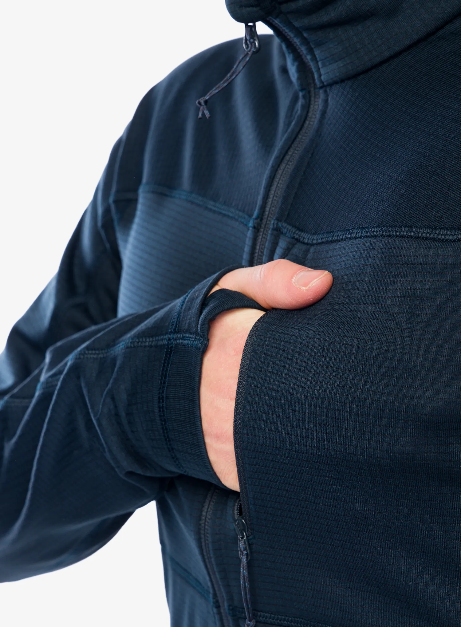 Rozepínací mikina Fjallraven Abisko Lite Fleece Jacket - dark navy