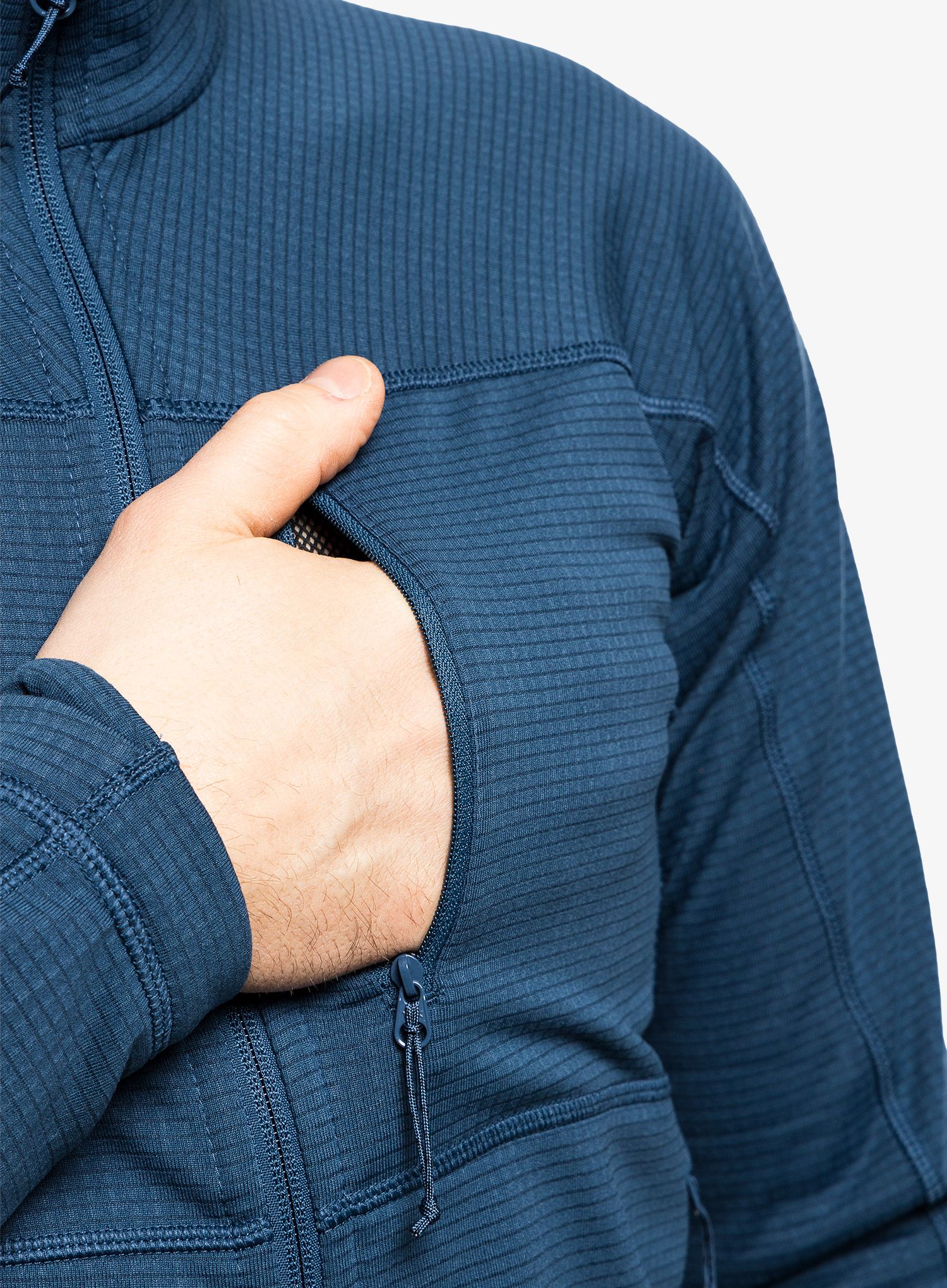 Rozepínací mikina Fjallraven Abisko Lite Fleece Jacket - indigo blue