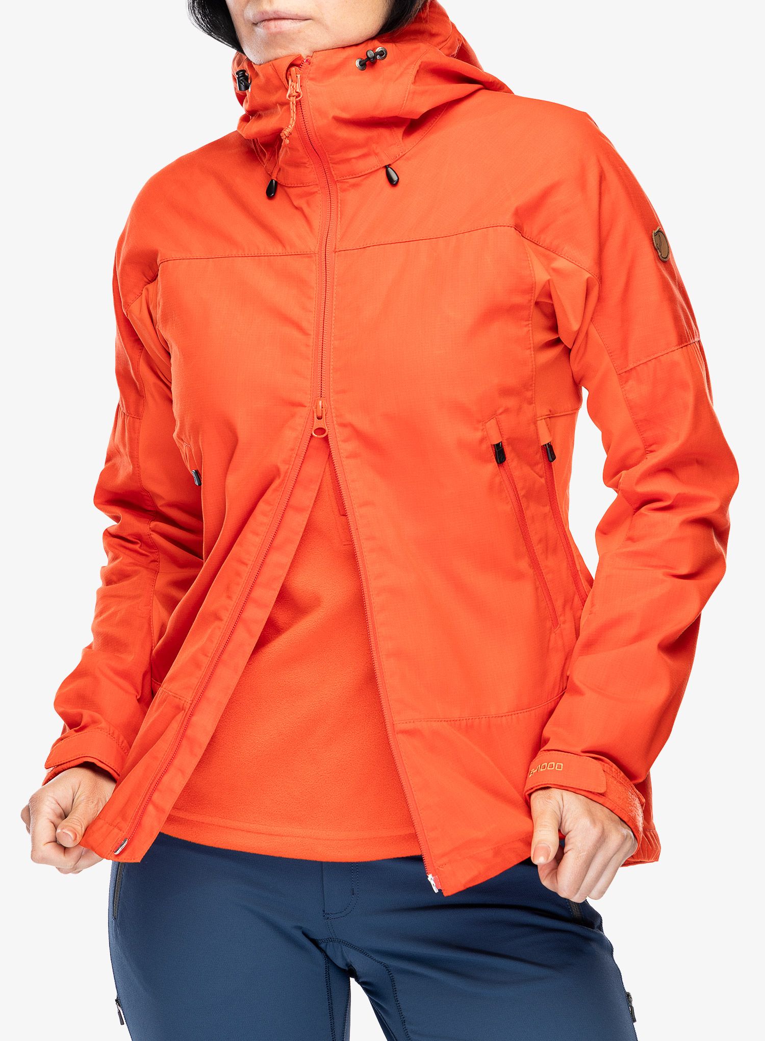 Dámská bunda Fjallraven Abisko Lite Trekking Jacket - flame orange