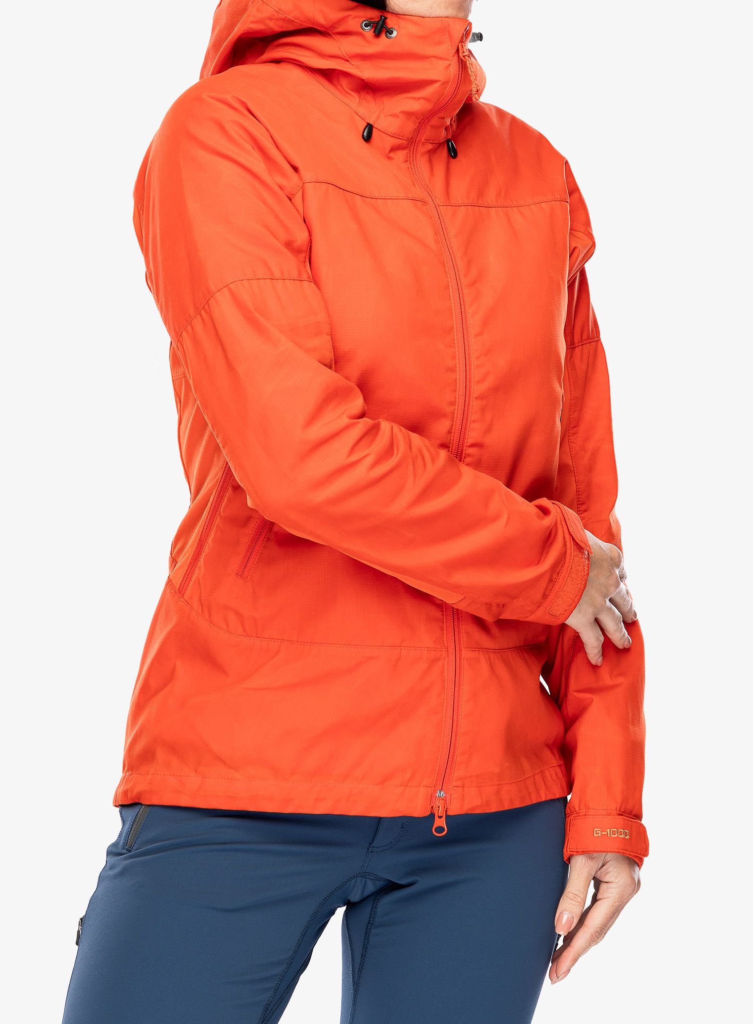 Dámská bunda Fjallraven Abisko Lite Trekking Jacket - flame orange