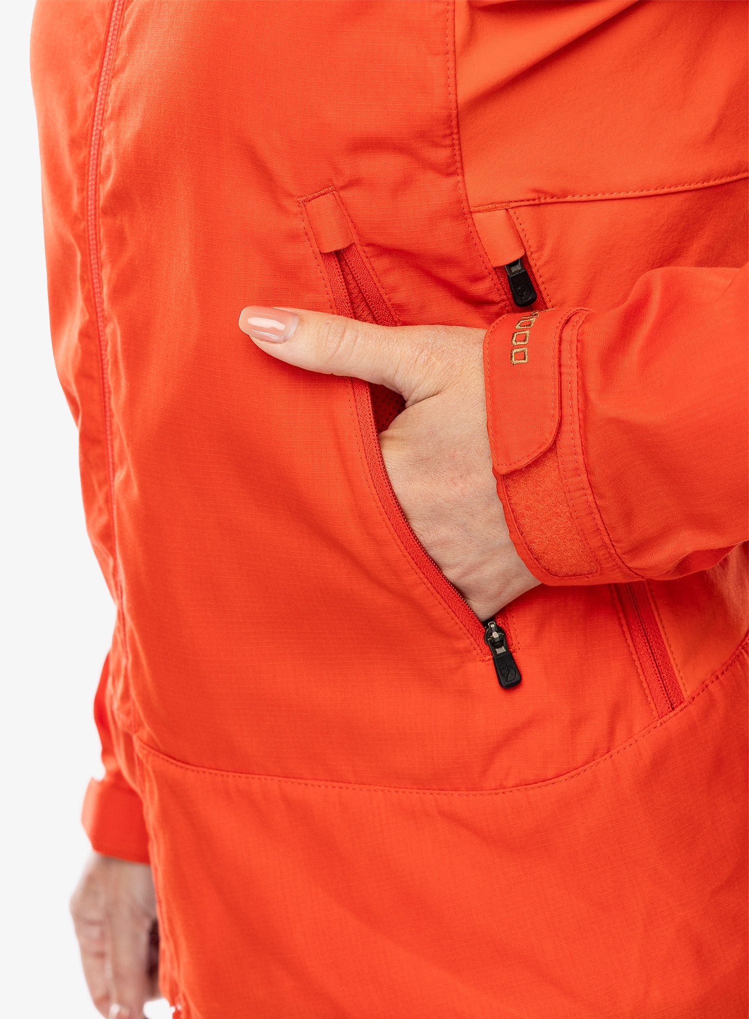 Dámská bunda Fjallraven Abisko Lite Trekking Jacket - flame orange